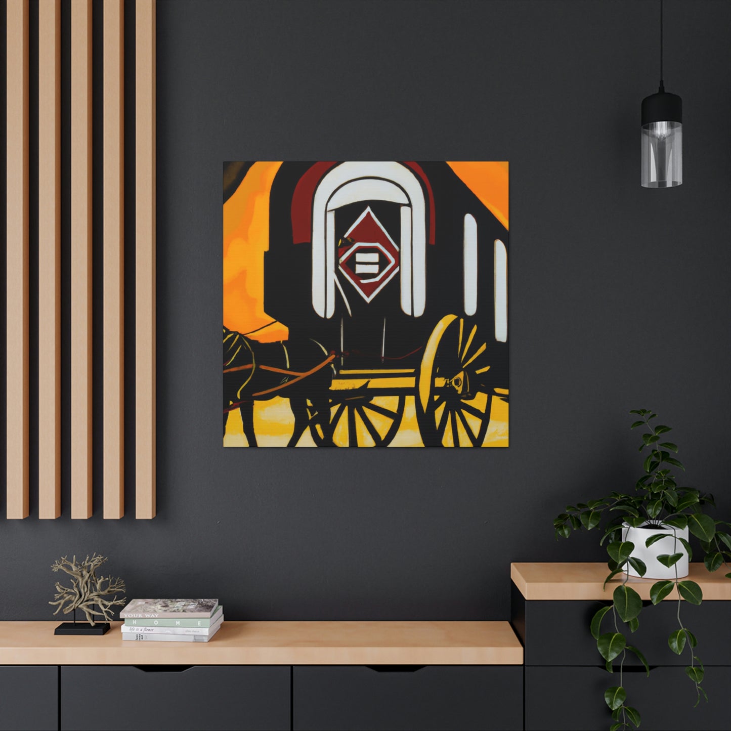 "Roaring Chuck Wagon" - Canvas