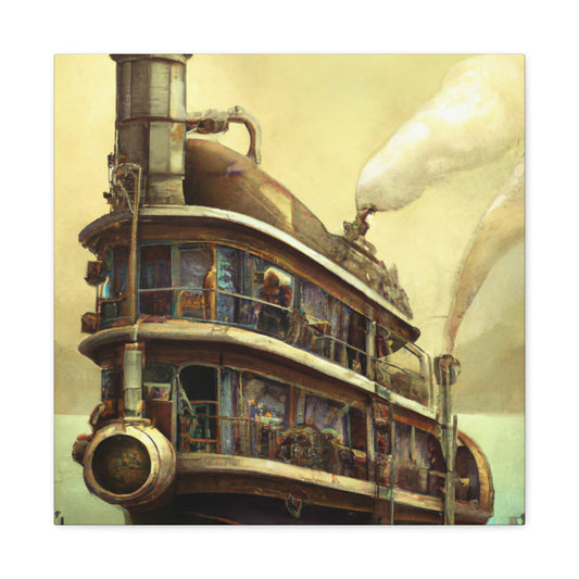 Ferry of Steampunk Dreams - Canvas