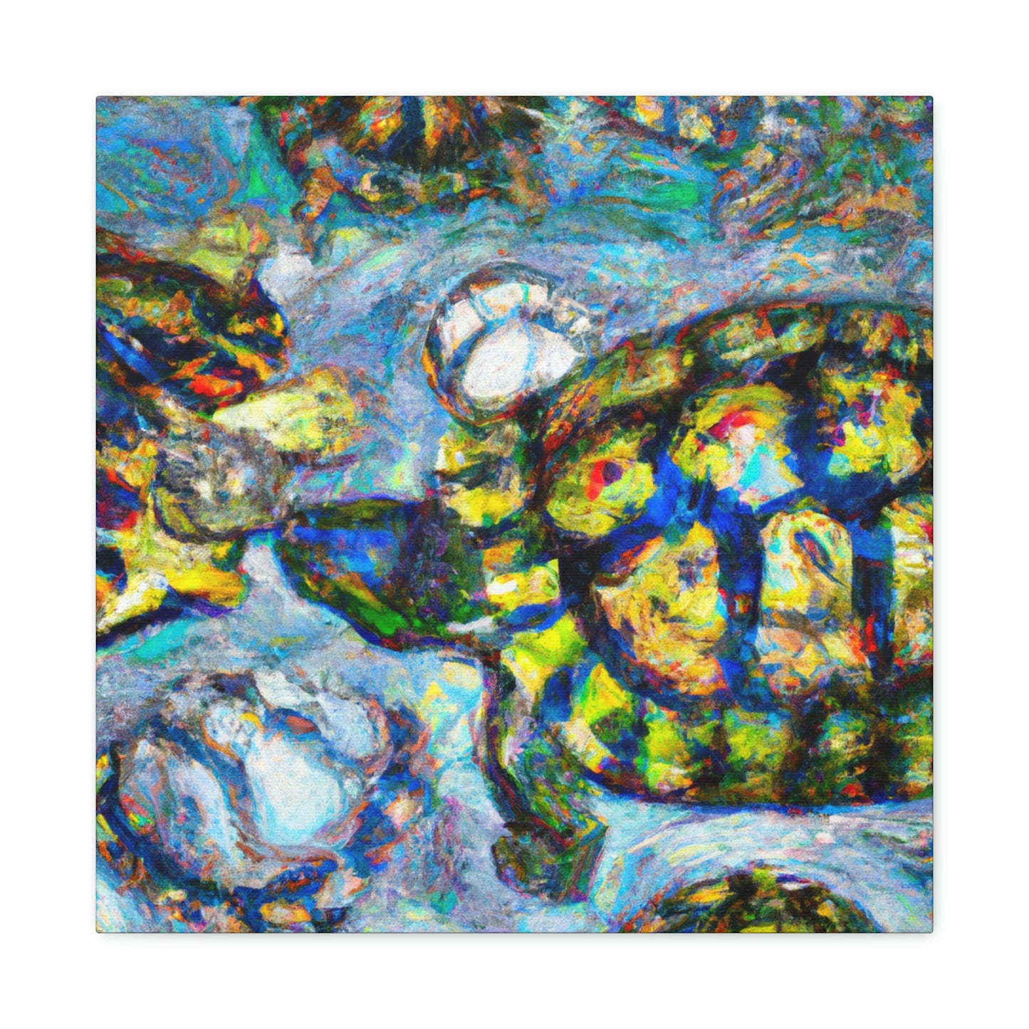 Turtles By Monet - Canvas