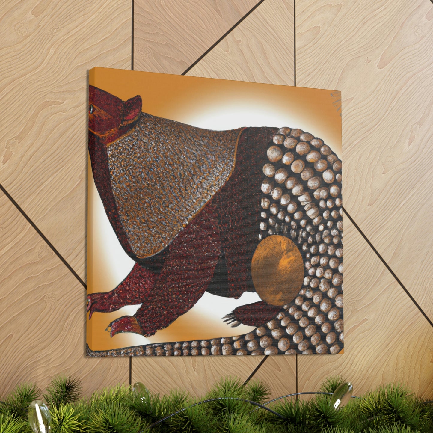 "Sparkling Pangolin Splendor" - Canvas