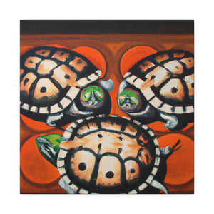 Turtle Majesty Portrait - Canvas