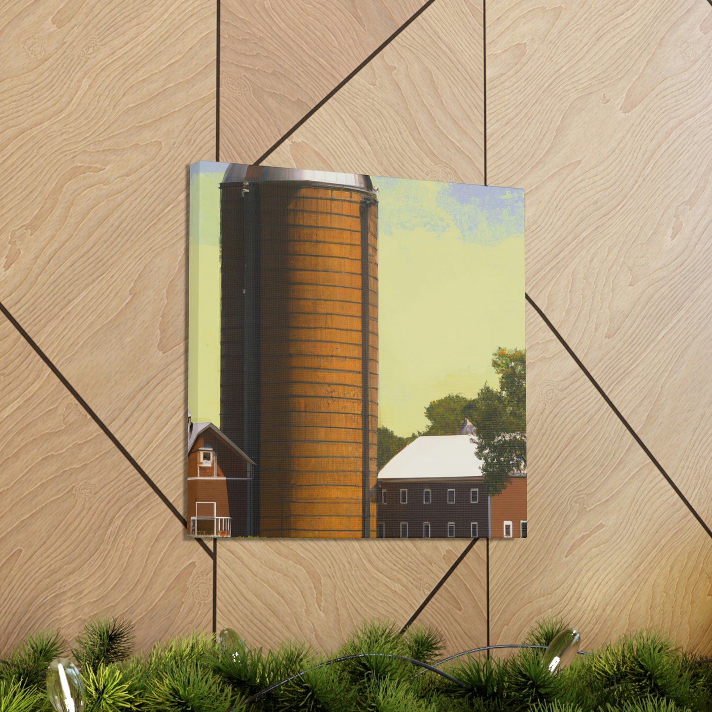 "Silo in the City" - Canvas