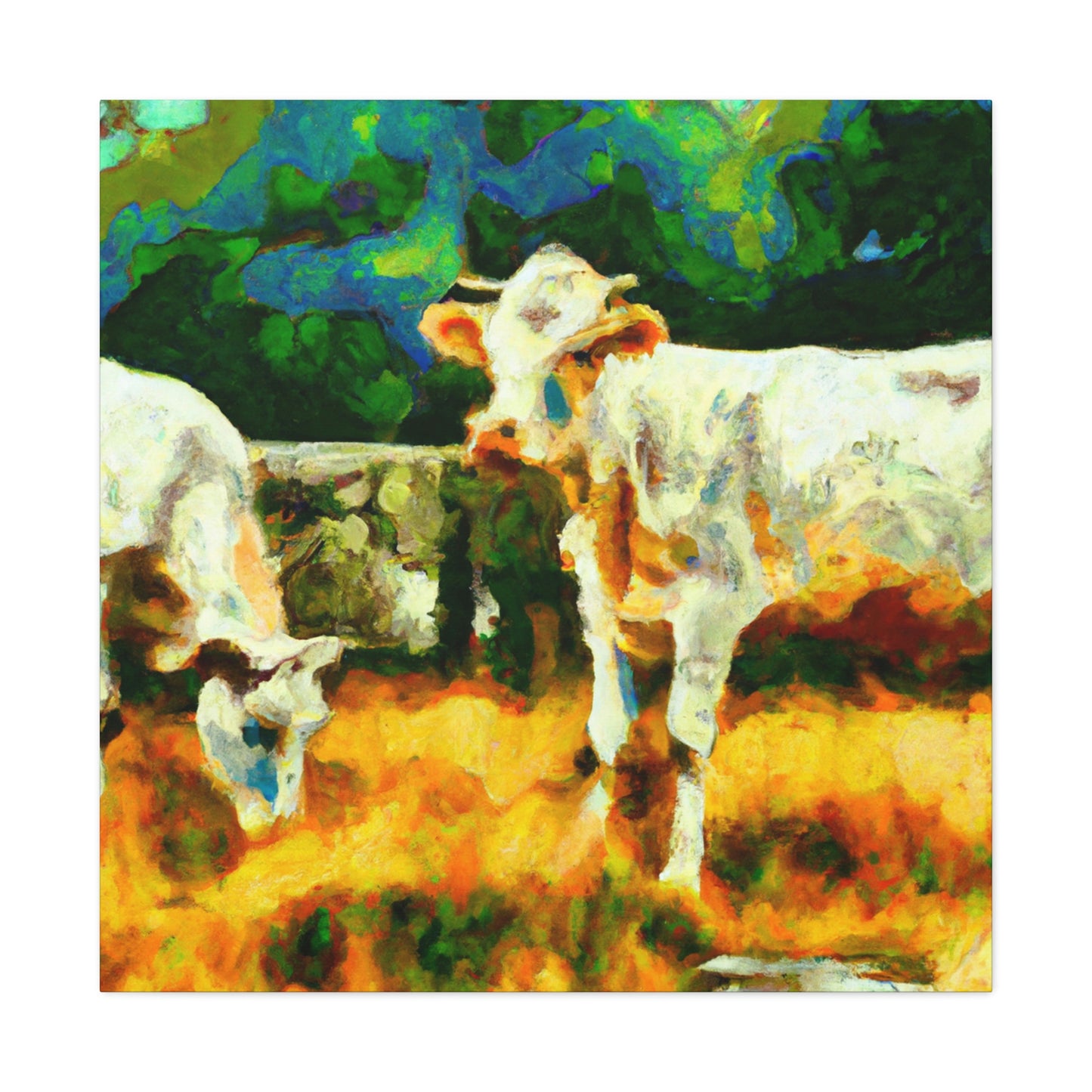 "Jersey Cow Visionary" - Canvas