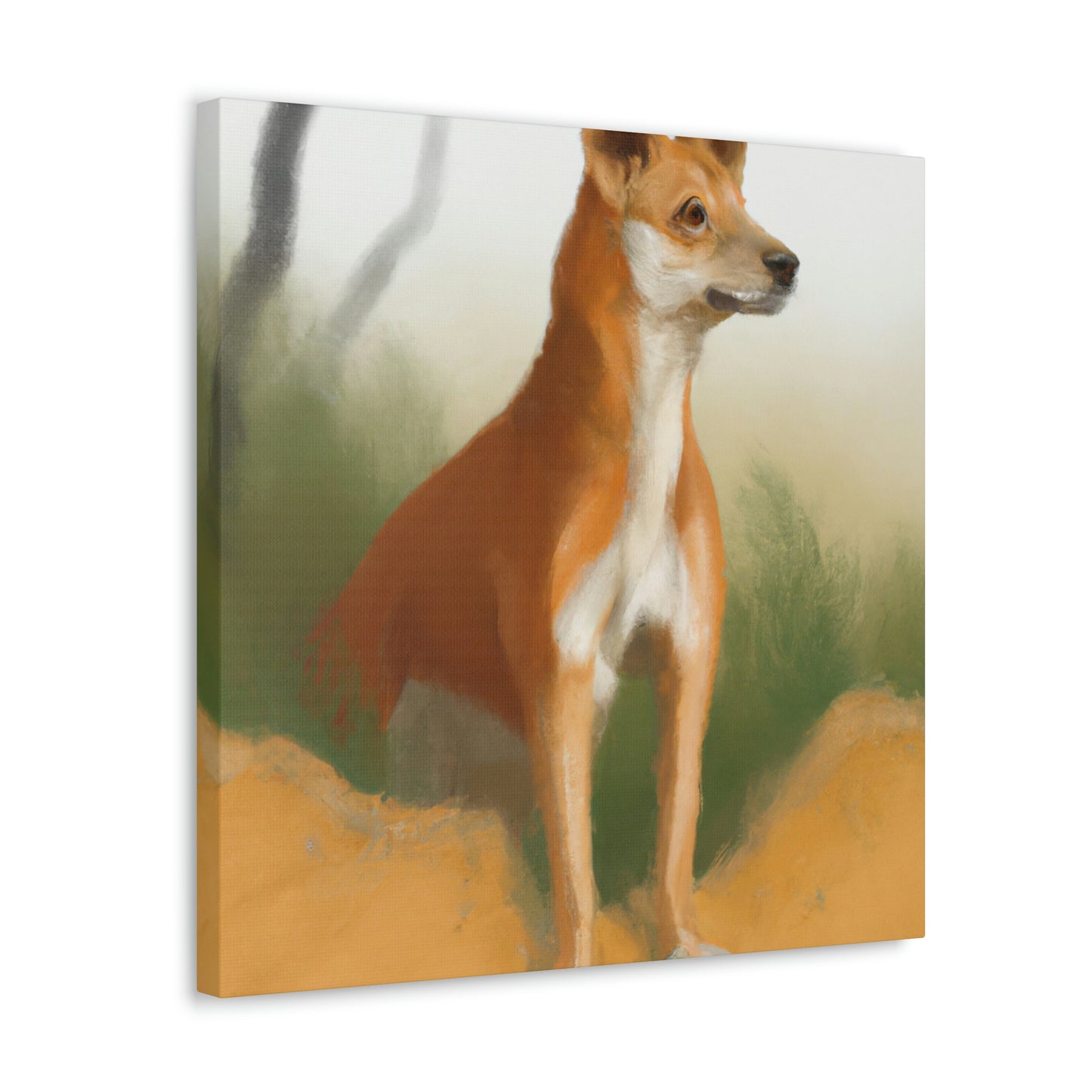 Dingo in the Outback - Canvas