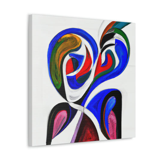 Lovebirds in Flux - Canvas