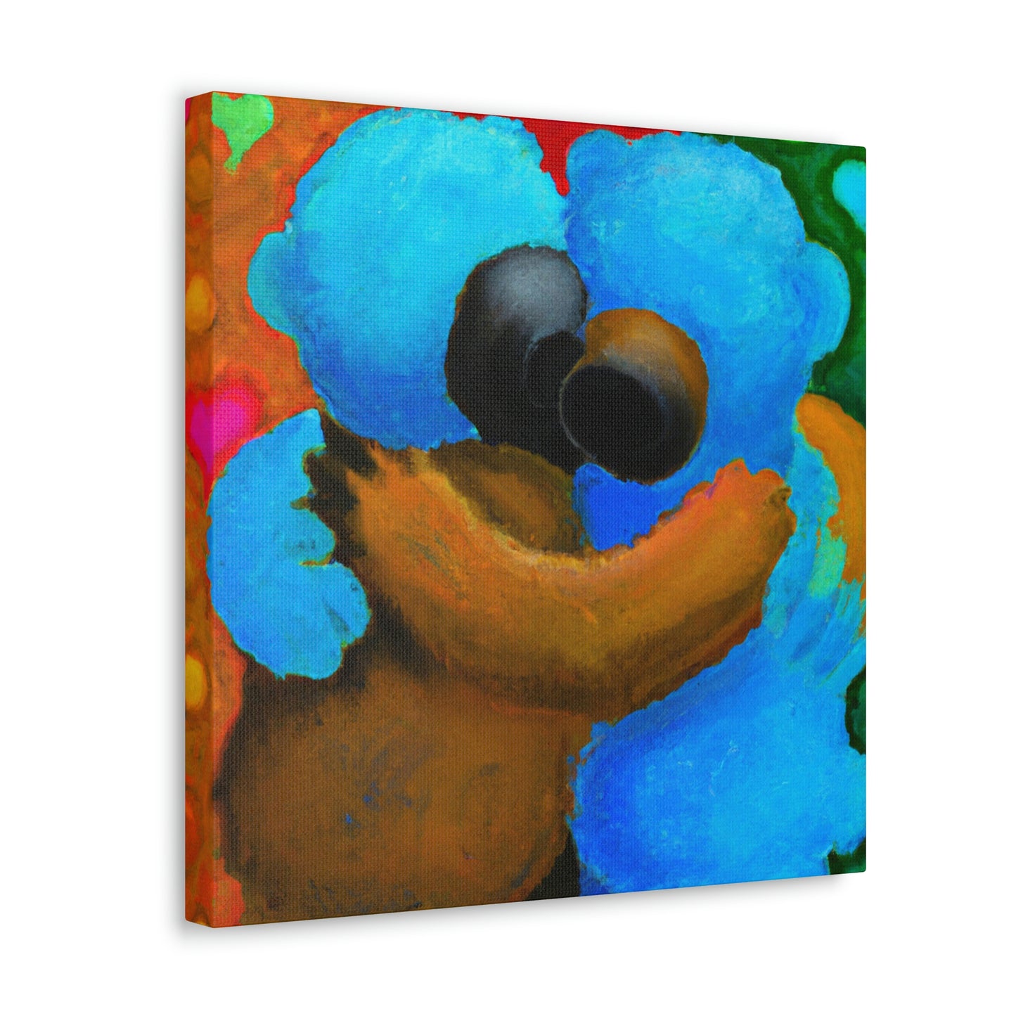 "Love's Embrace Bear Hug" - Canvas