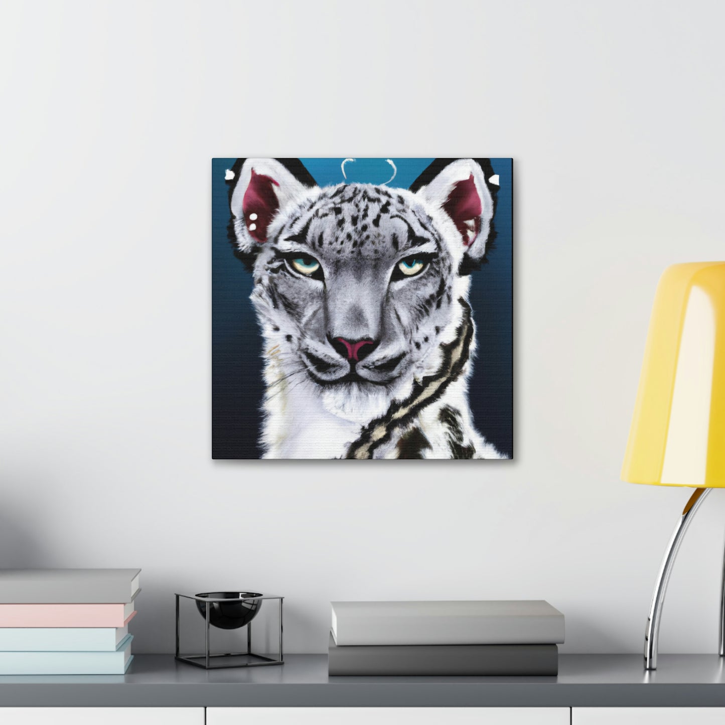 "Frozen Leopard Luxury" - Canvas