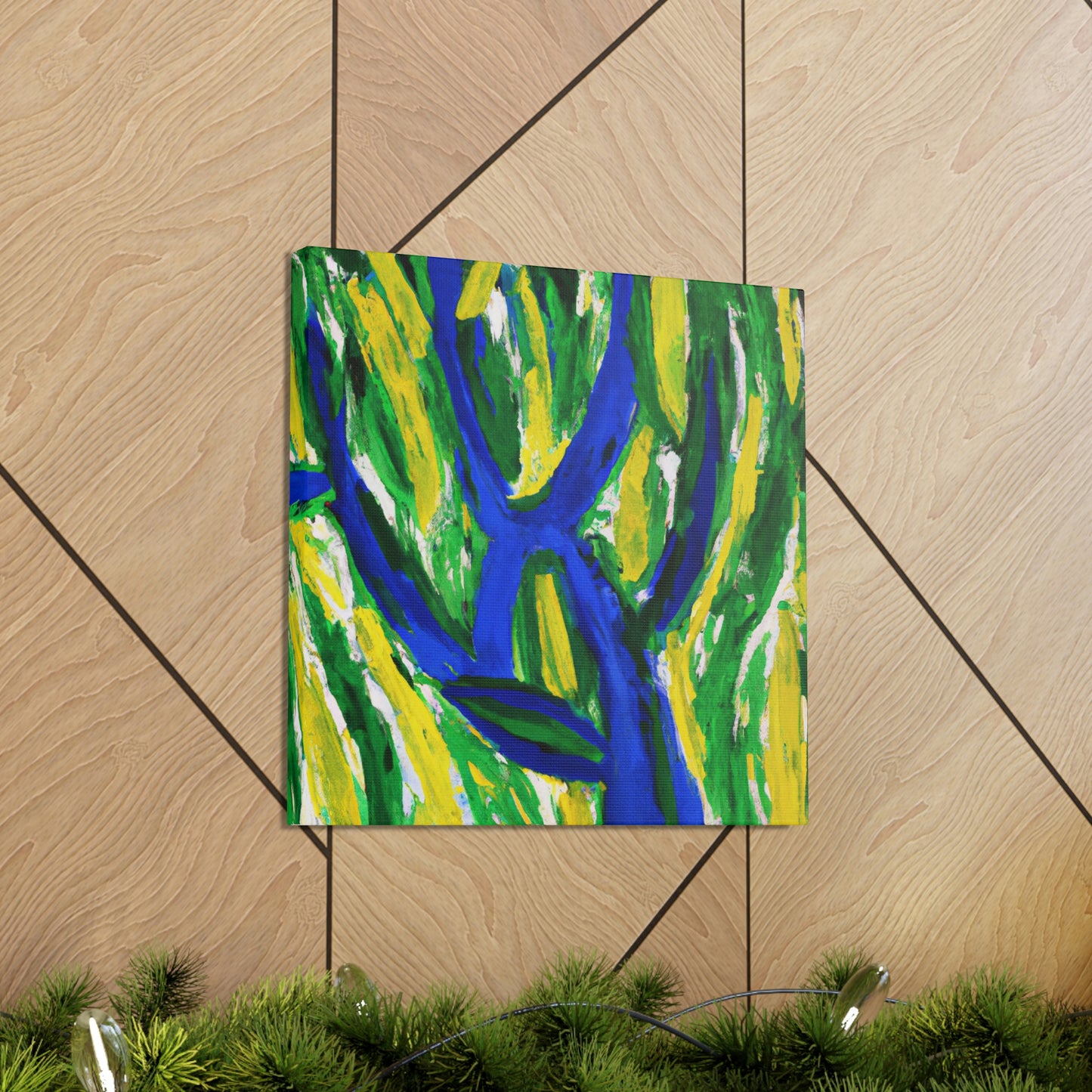 "Willow Tree in Moonlight" - Canvas