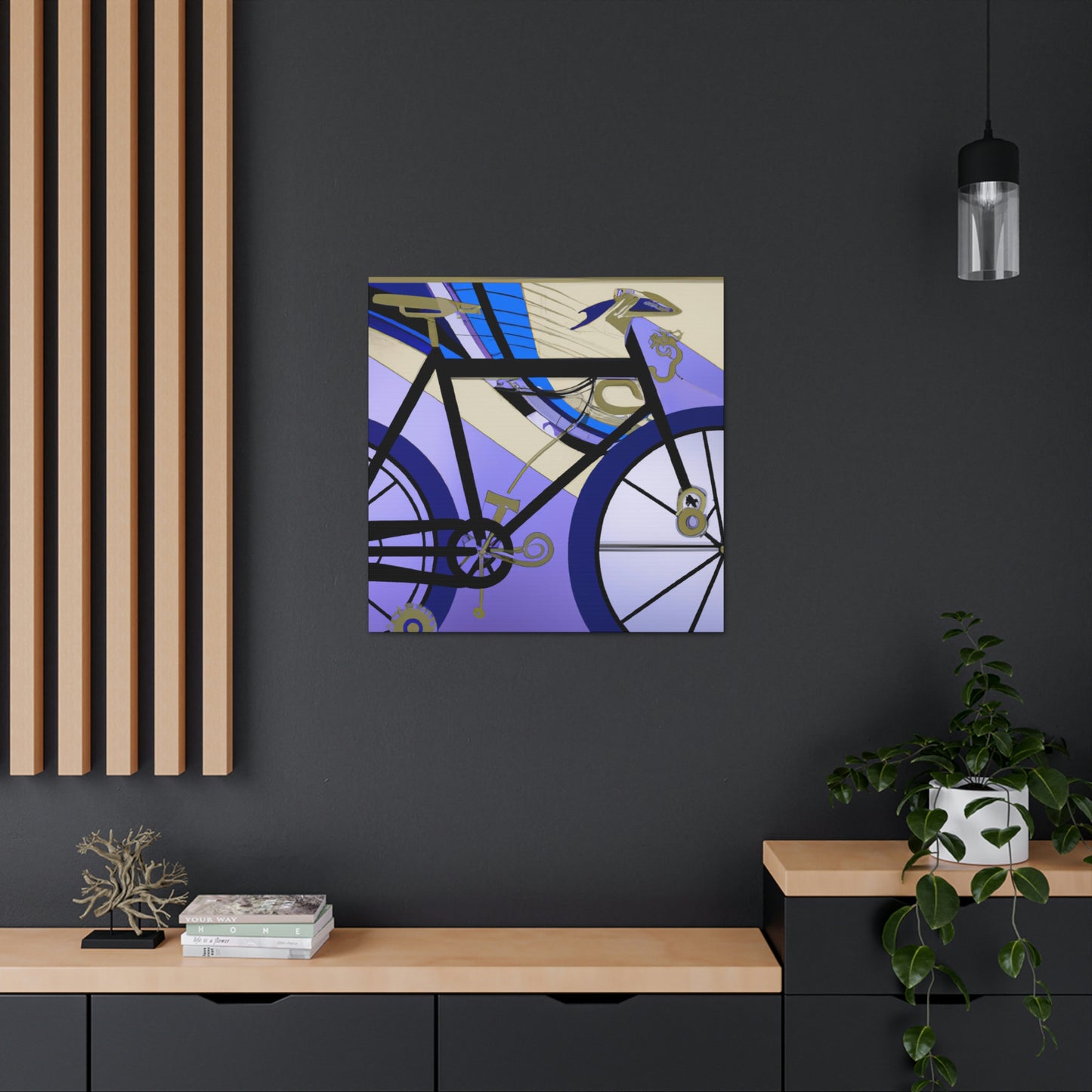 "Wheeling Through Time" - Canvas