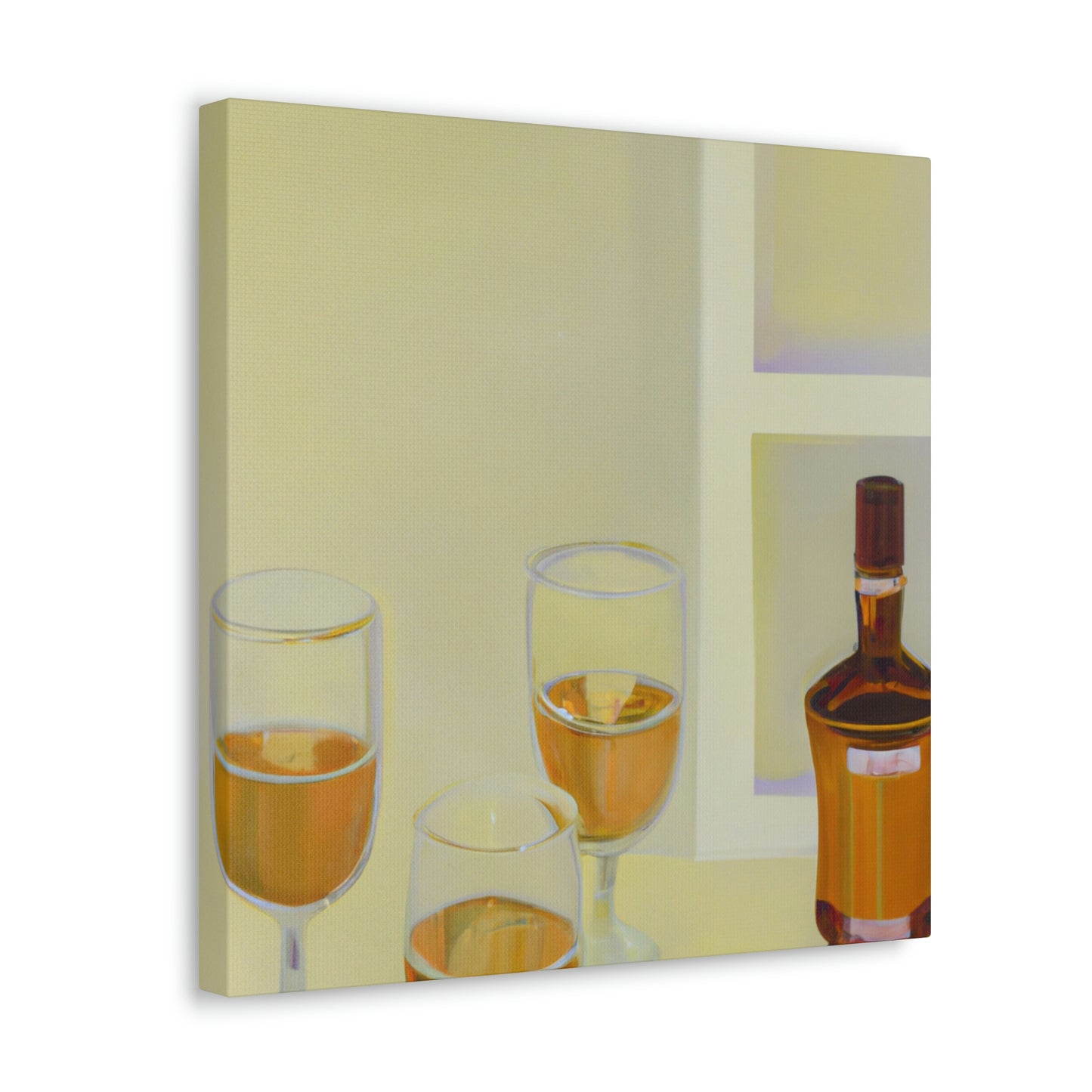 "Alcoholic Art Reflection" - Canvas