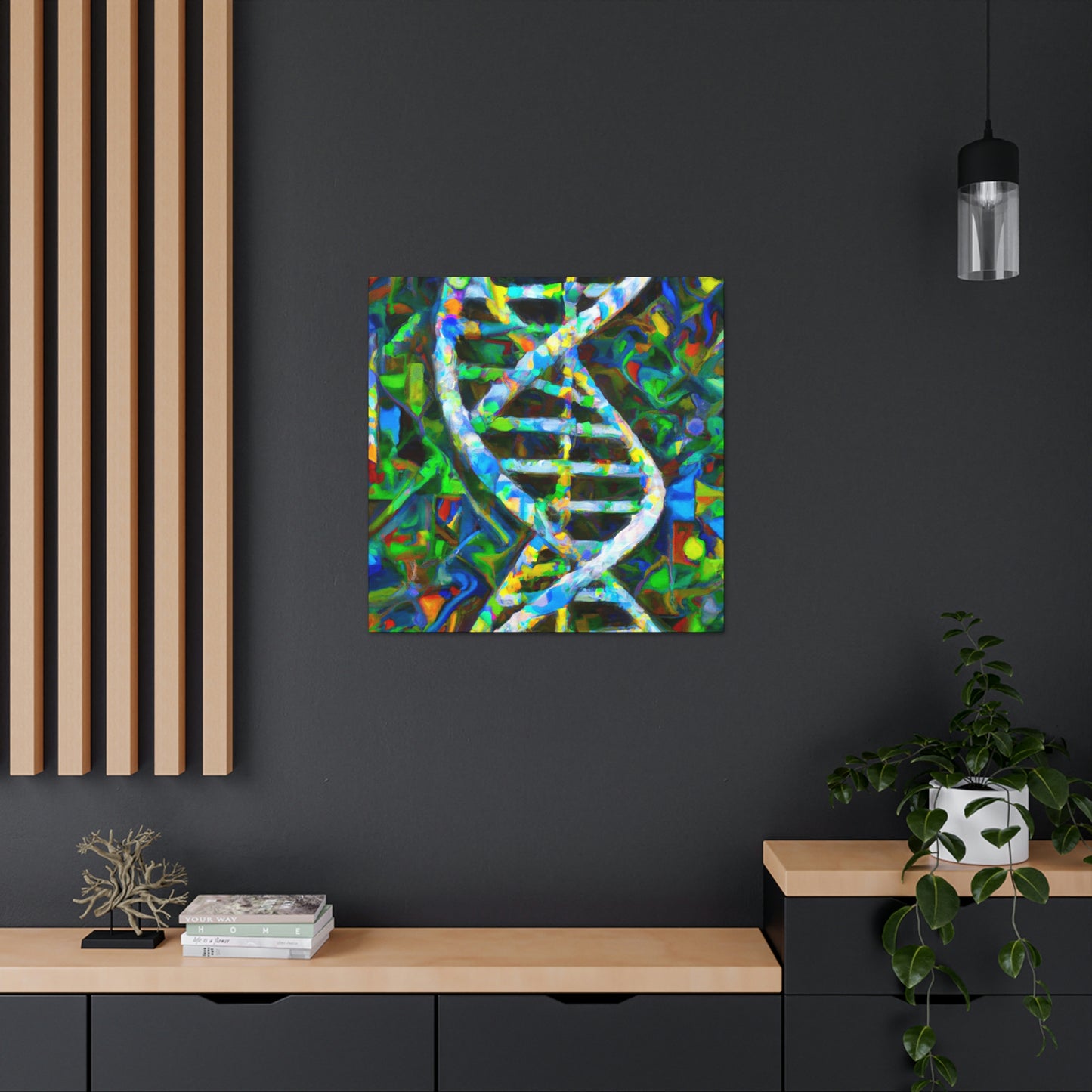 "Chromosomal Color Harmony" - Canvas