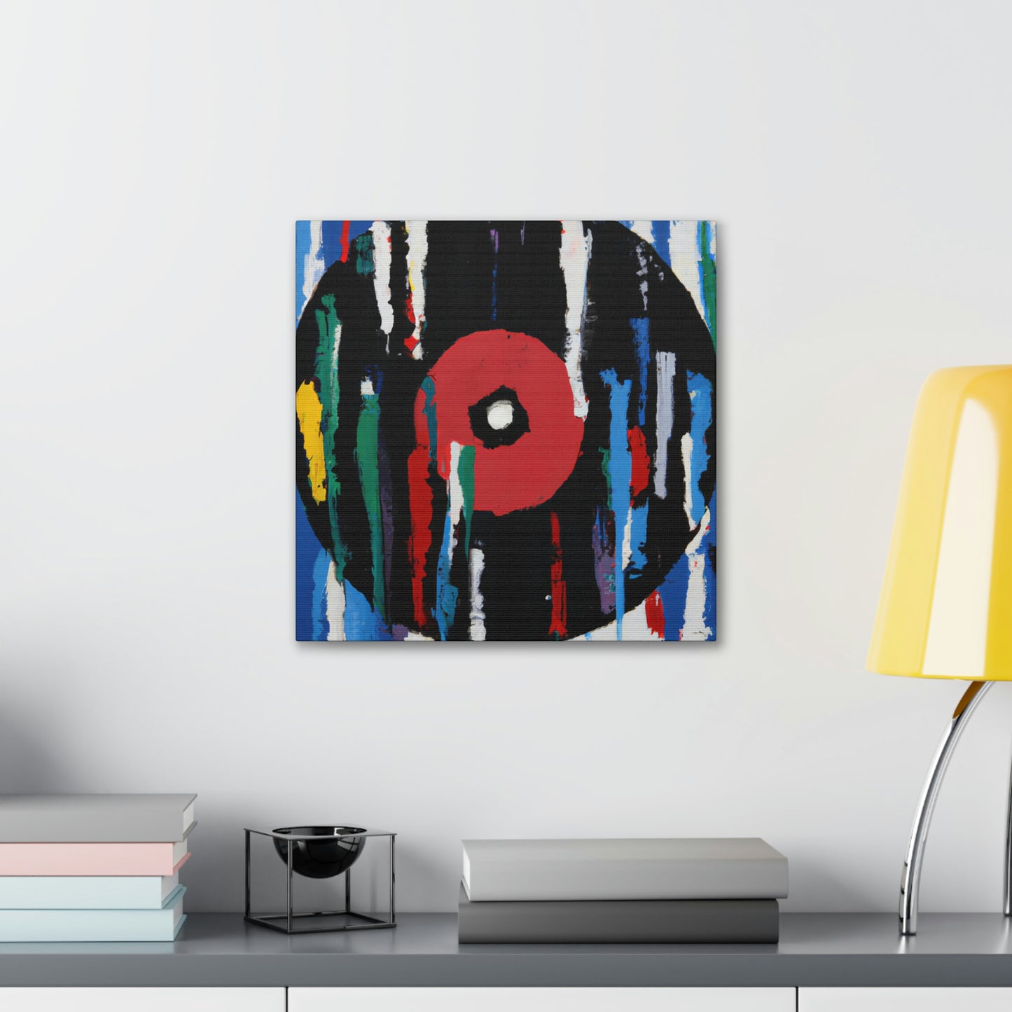 Spinning Vinyl Expressionism - Canvas