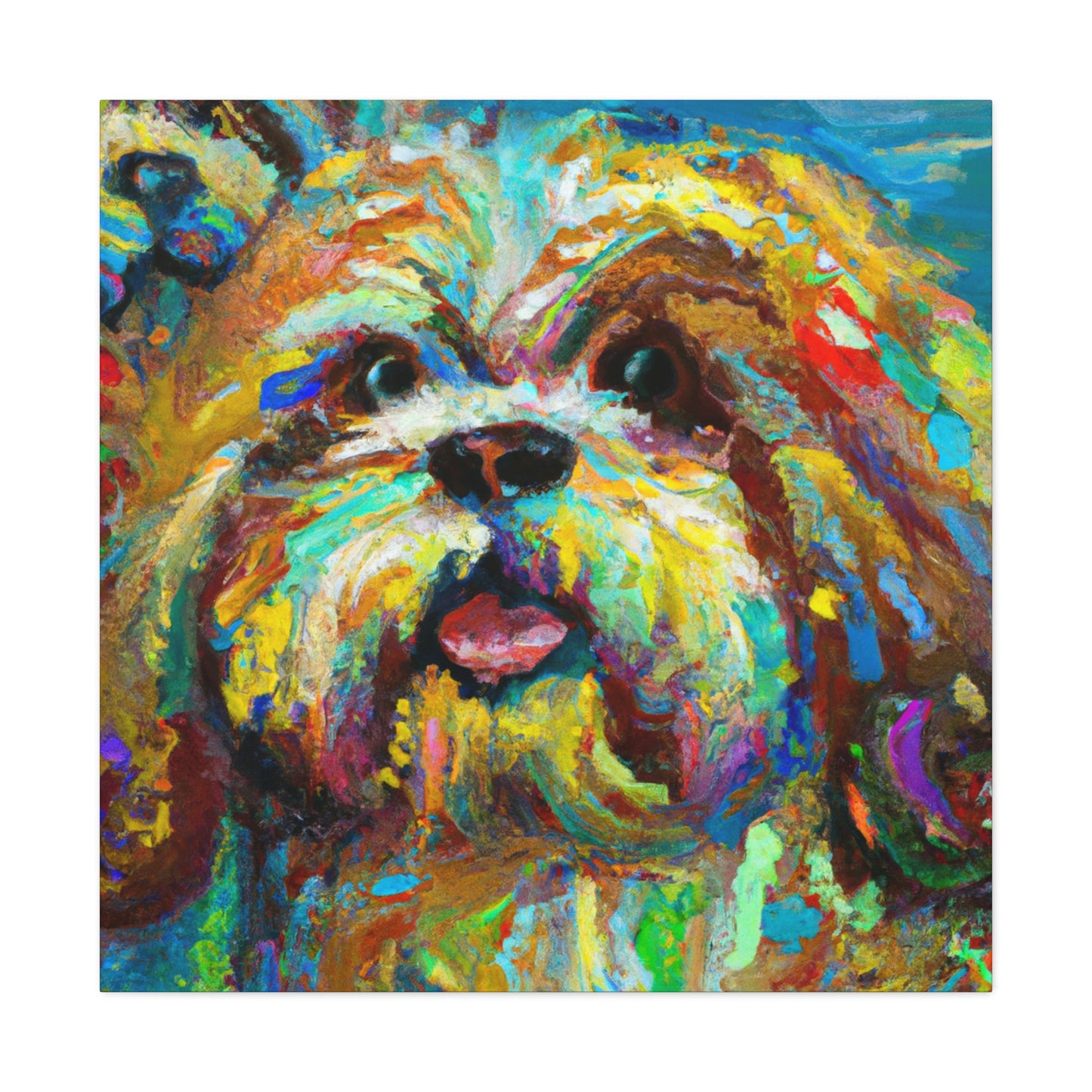 Shih Tzu Fauvism - Canvas