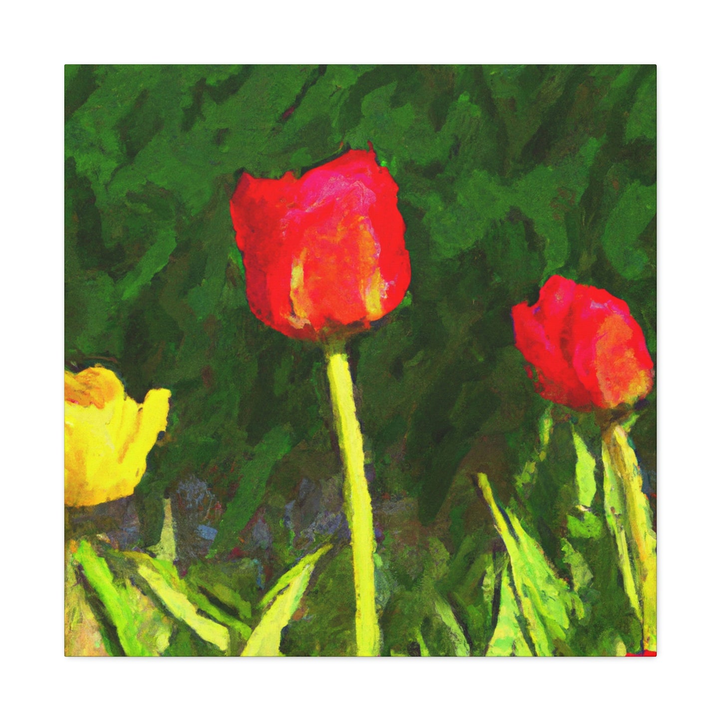 Tulips in Technicolor - Canvas