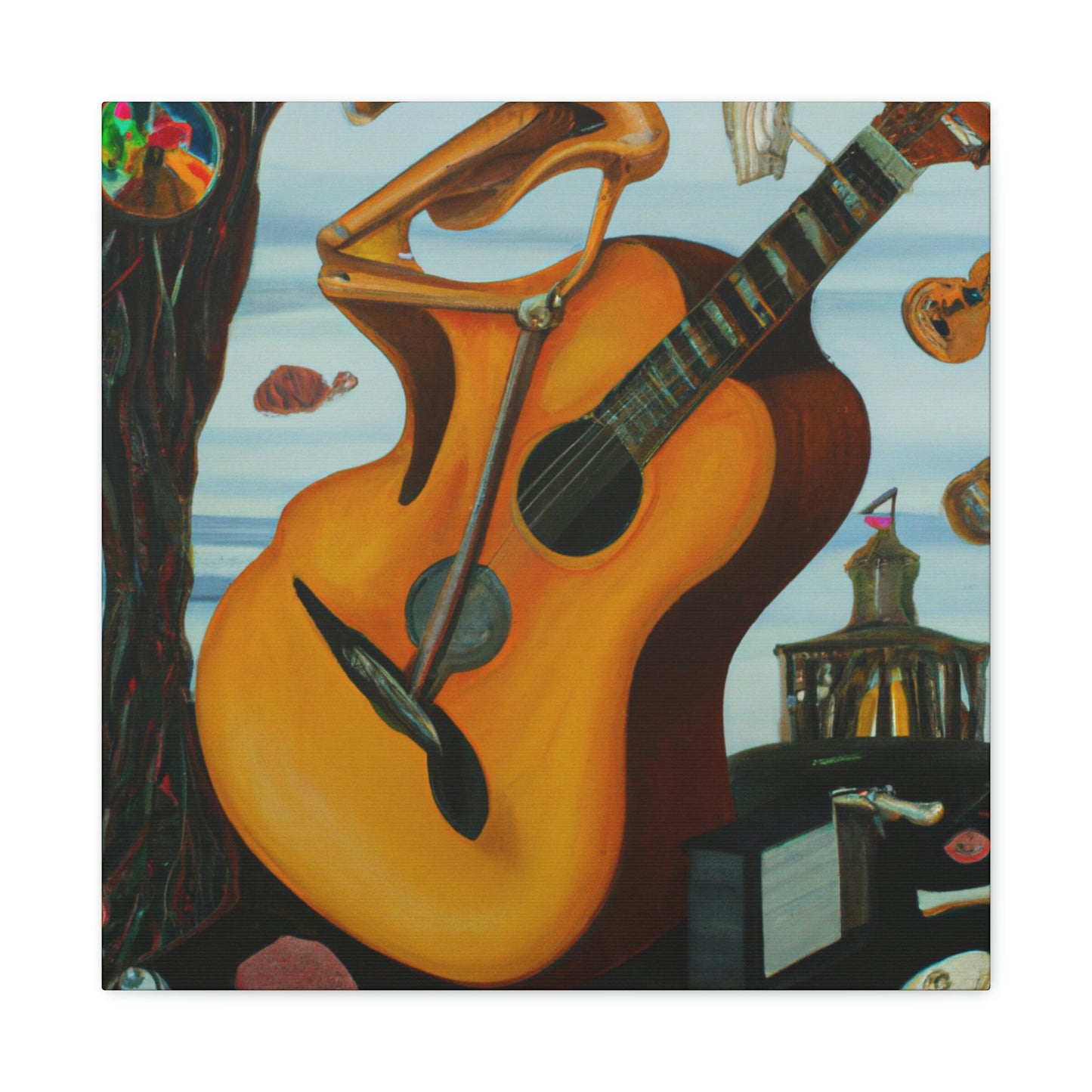 "Guitar in a Dreamscape" - Canvas