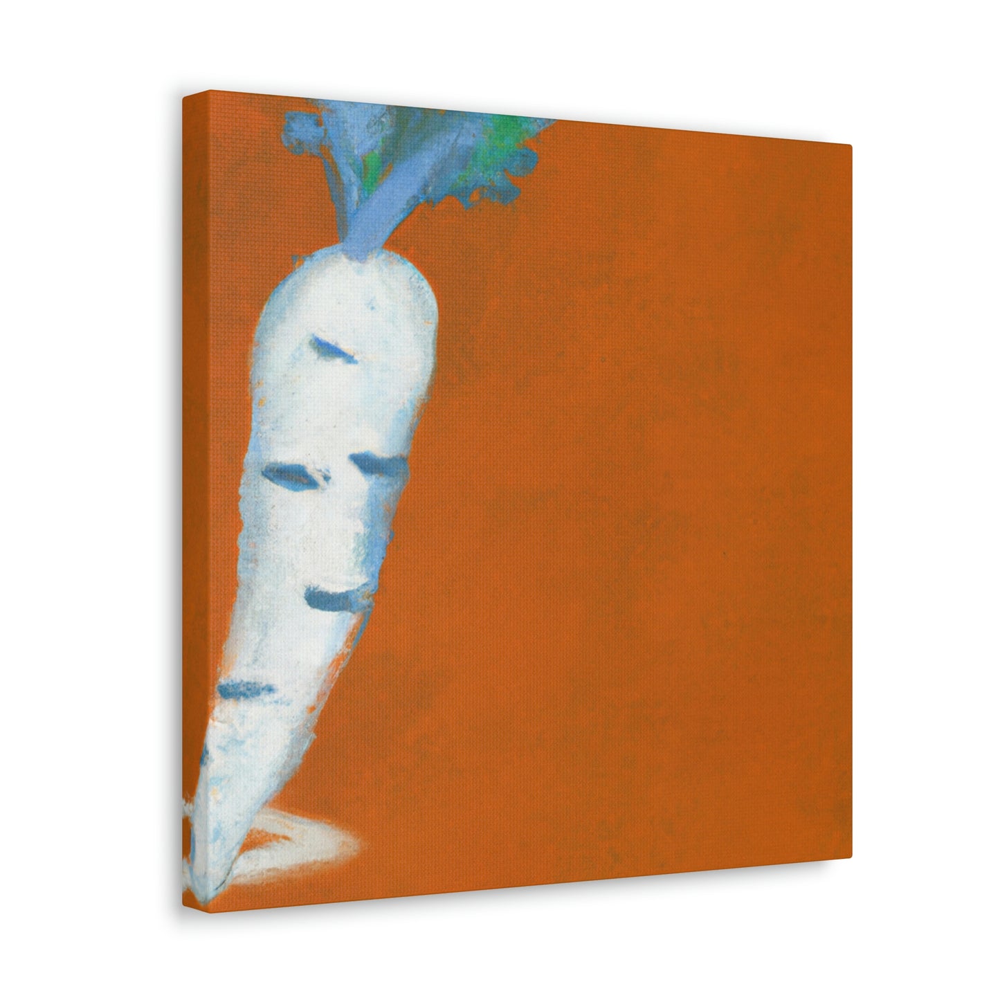 "Carrot: Minimalist Reflection" - Canvas