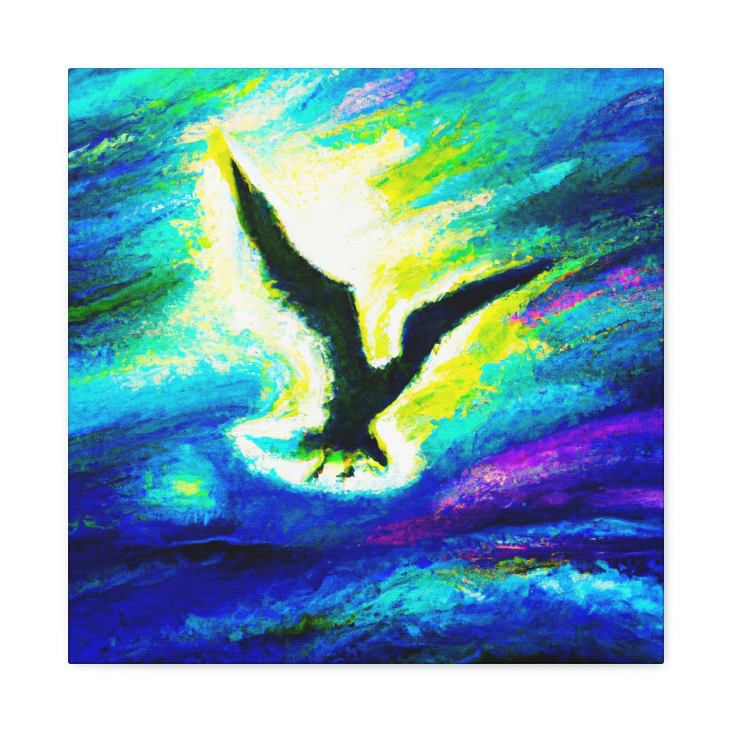 Seagull in Flight - Canvas