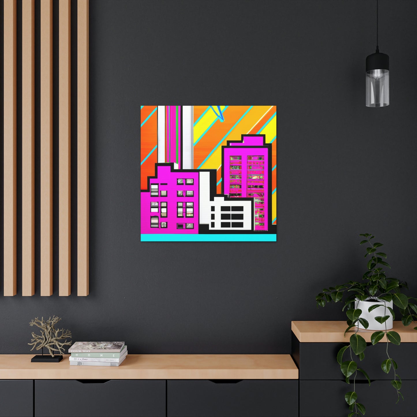 Modern Art Deco Delight - Canvas