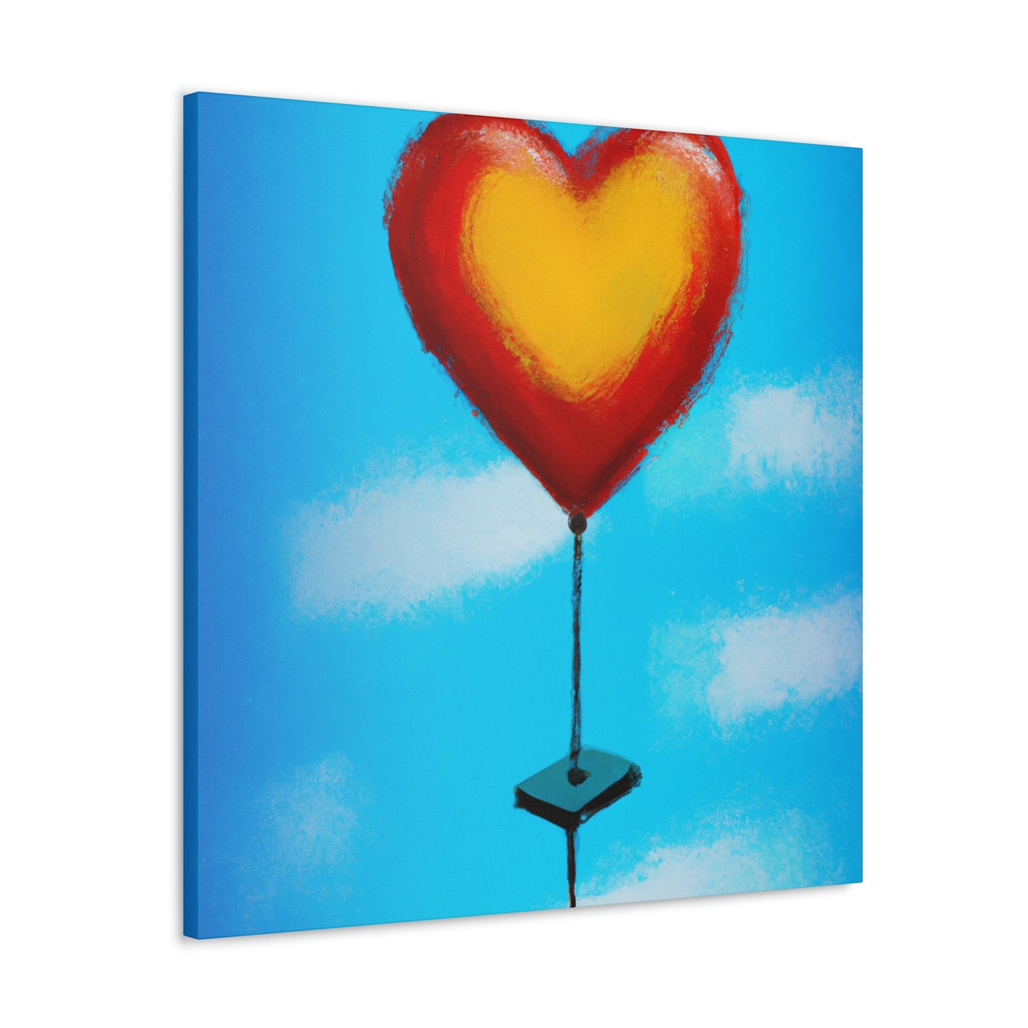 Heart Balloon Joyful Release - Canvas