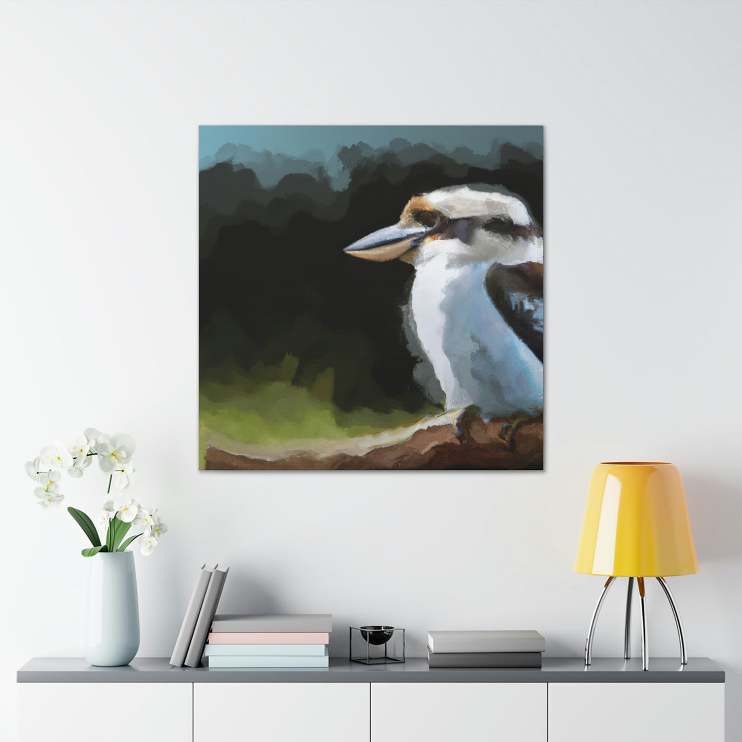 Kookaburra Chaos Paint. - Canvas