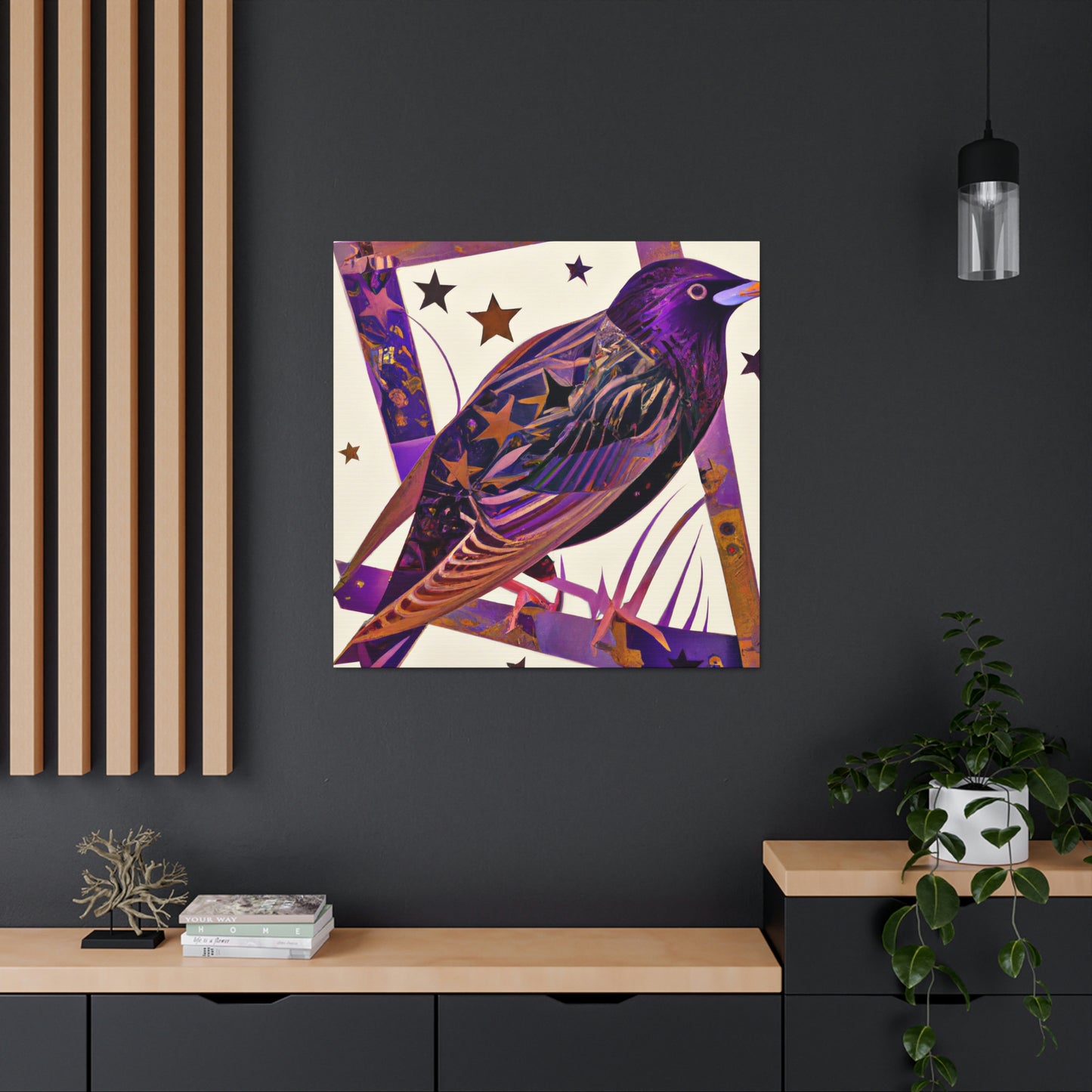 "Starling Art Deco Dream" - Canvas