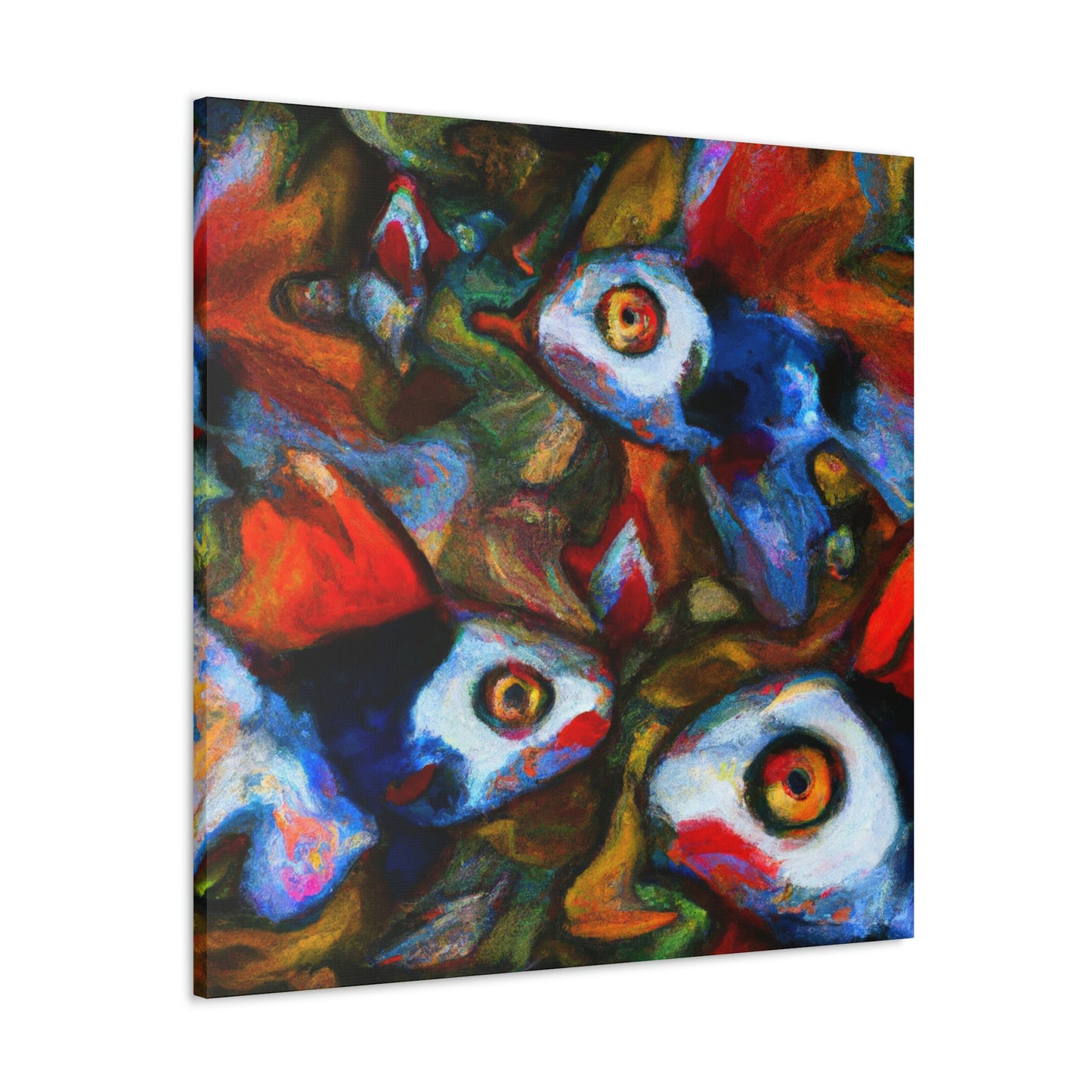 "Guppy in Expressionism" - Canvas