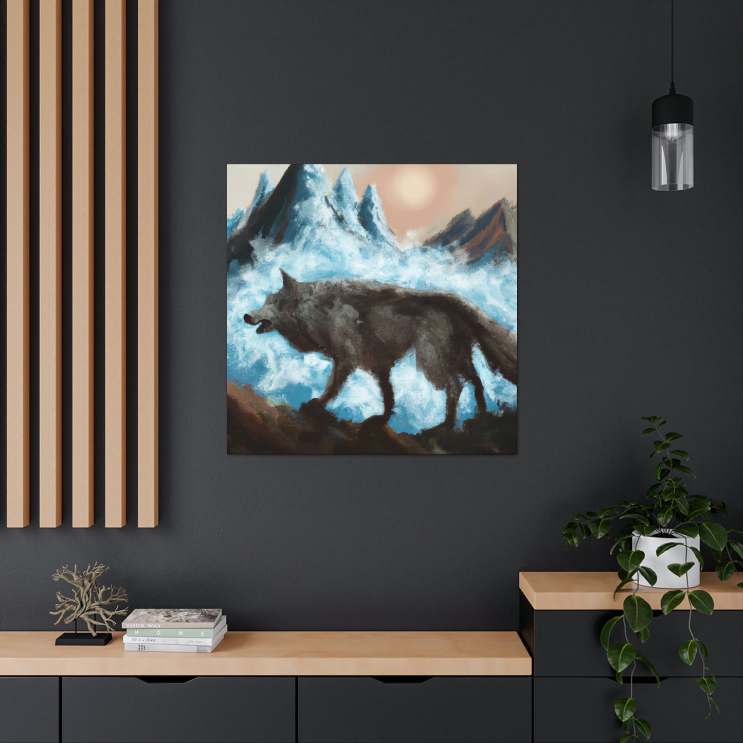 "Wolf Staring Majesty" - Canvas