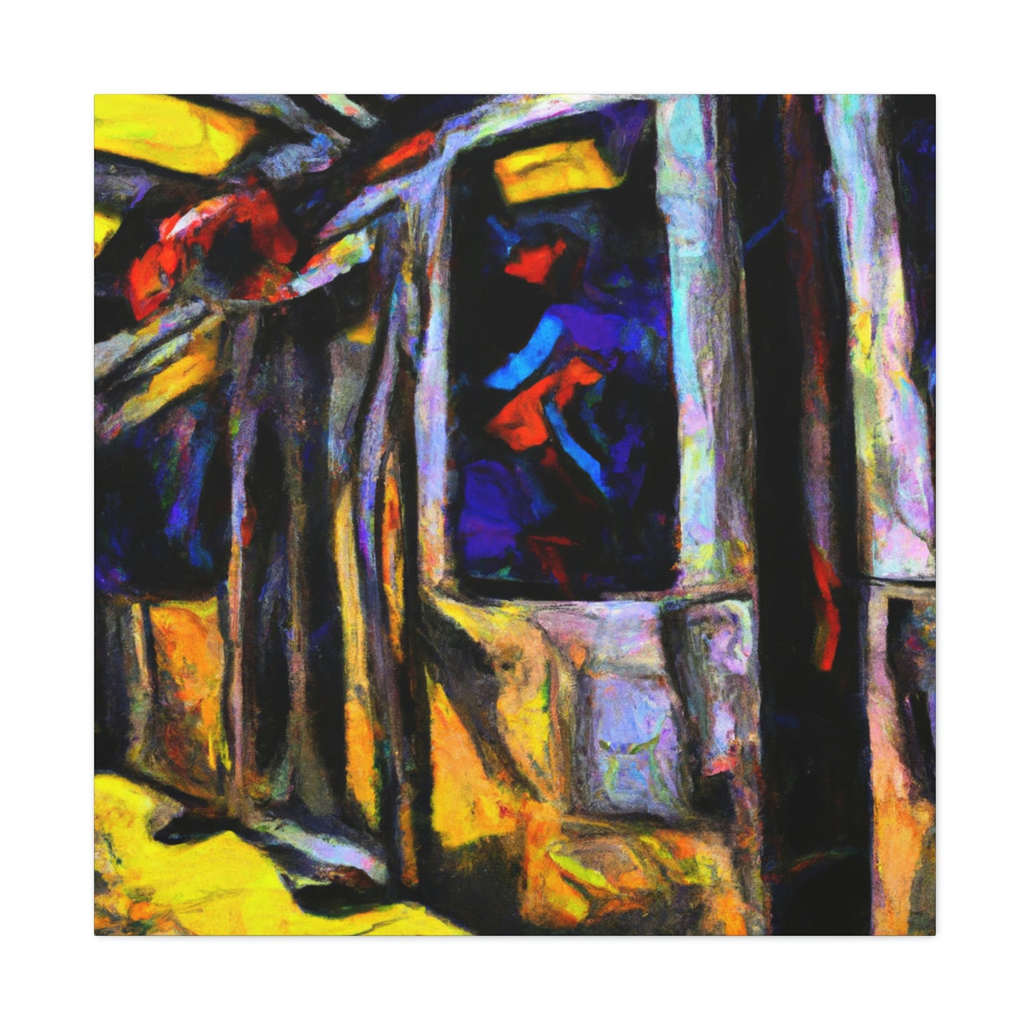 Subway Train - Primeval - Canvas