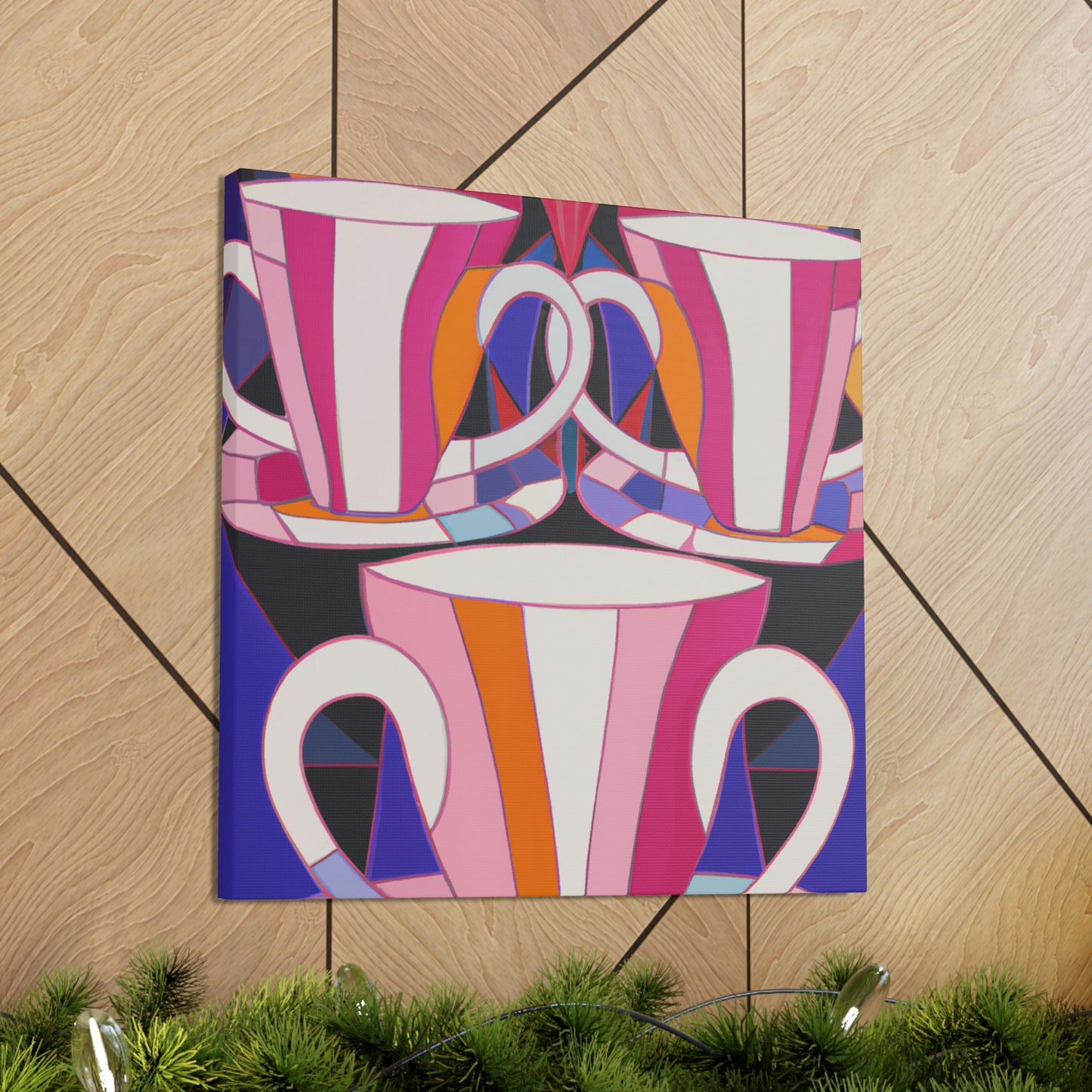 "Tea Cup Symphony" - Canvas