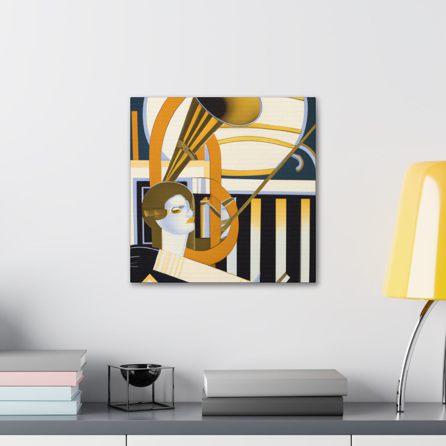 "Tuned Deco Trumpet" - Canvas