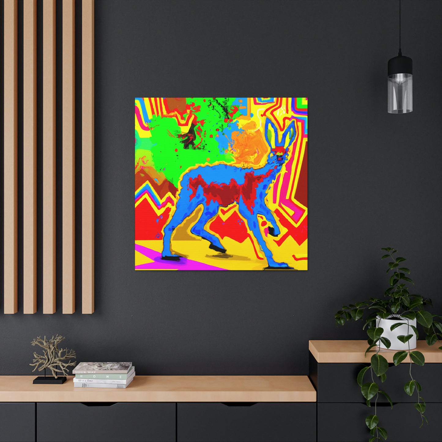 "Caracal in Nature's Den" - Canvas