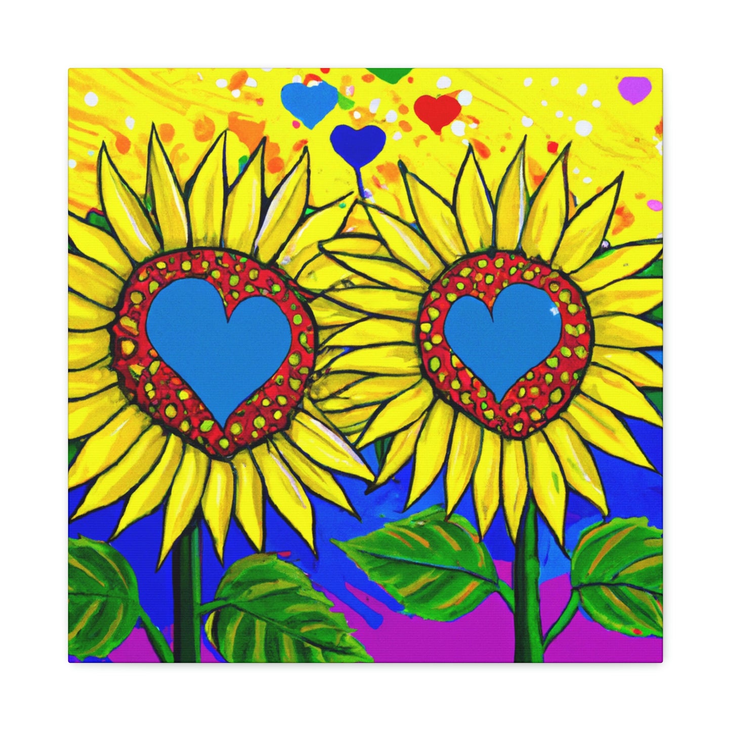 Love in Sunflowers - Canvas