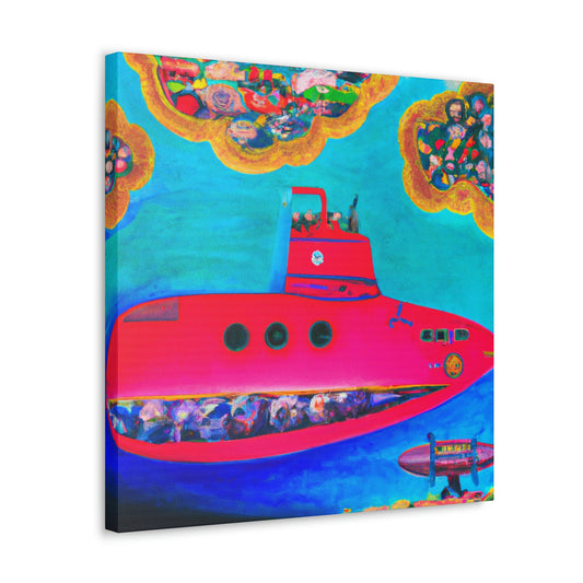 "Submarine Below the Surface" - Canvas