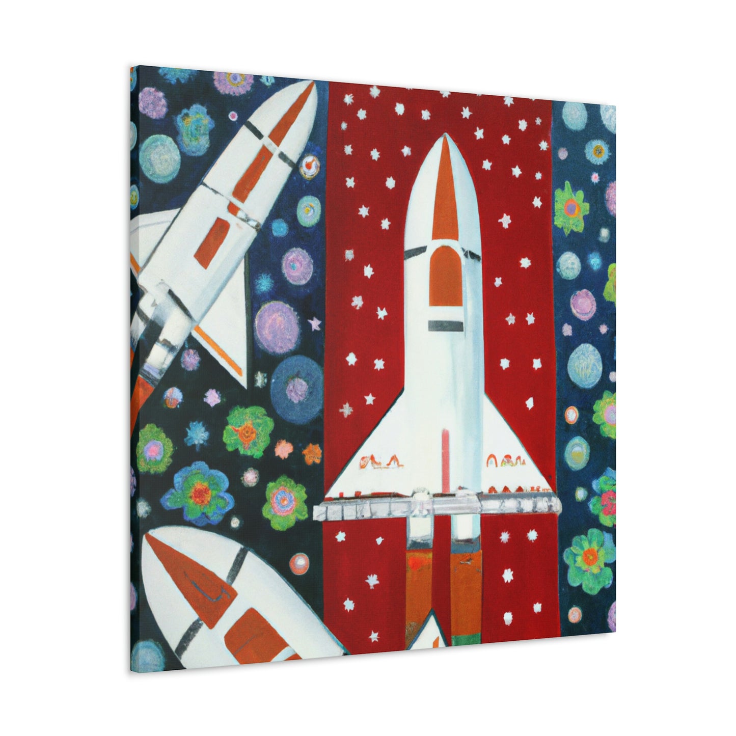 "Space Shuttles Soaring" - Canvas