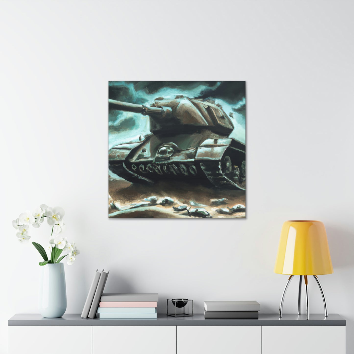 Tank on Fire Dream - Canvas