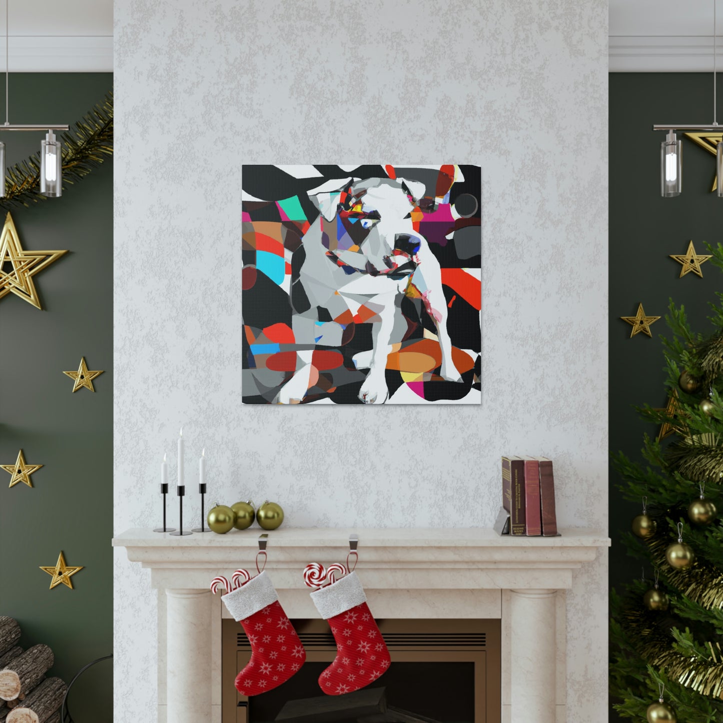 "American Bulldog Iconography" - Canvas