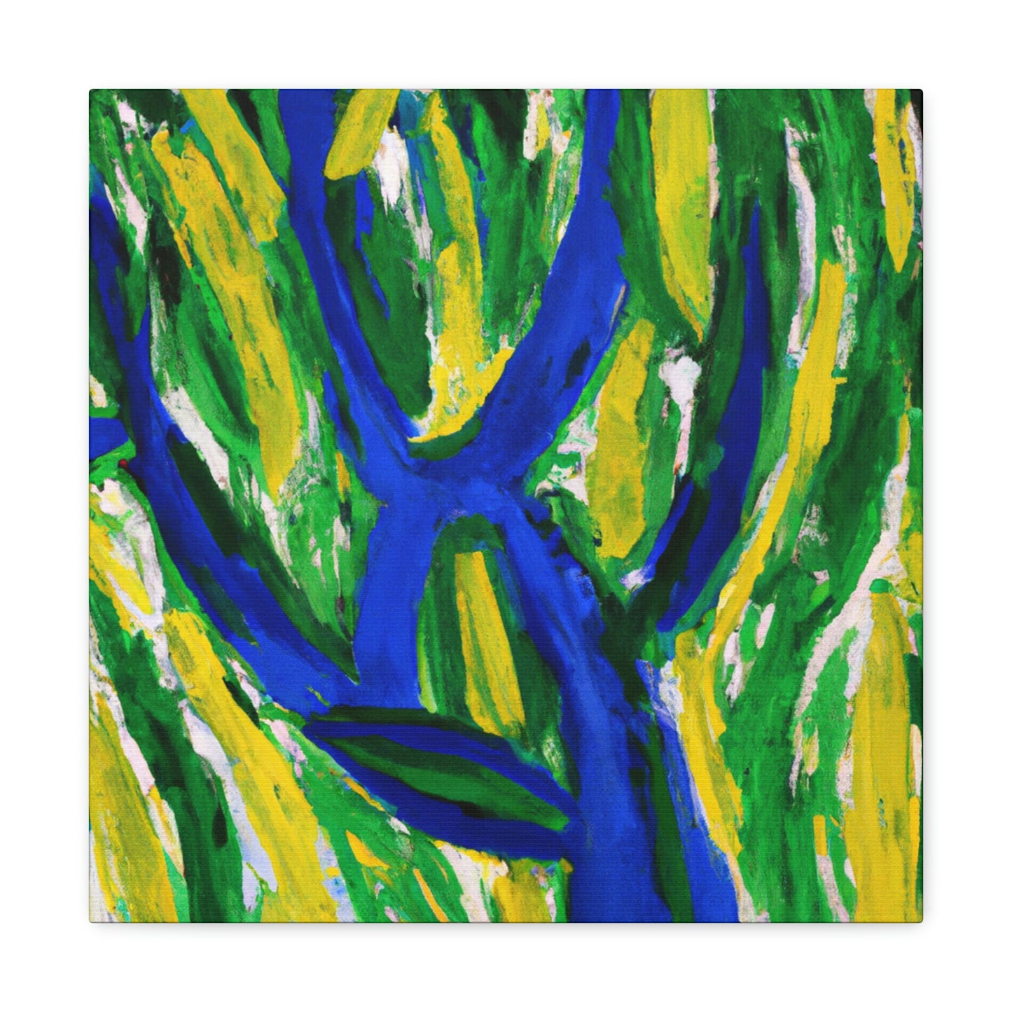 "Willow Tree in Moonlight" - Canvas