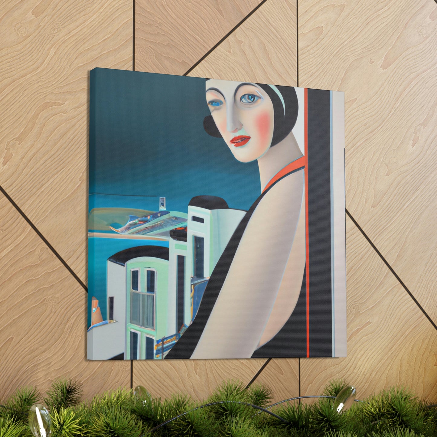 Majestic Art Deco Sun - Canvas