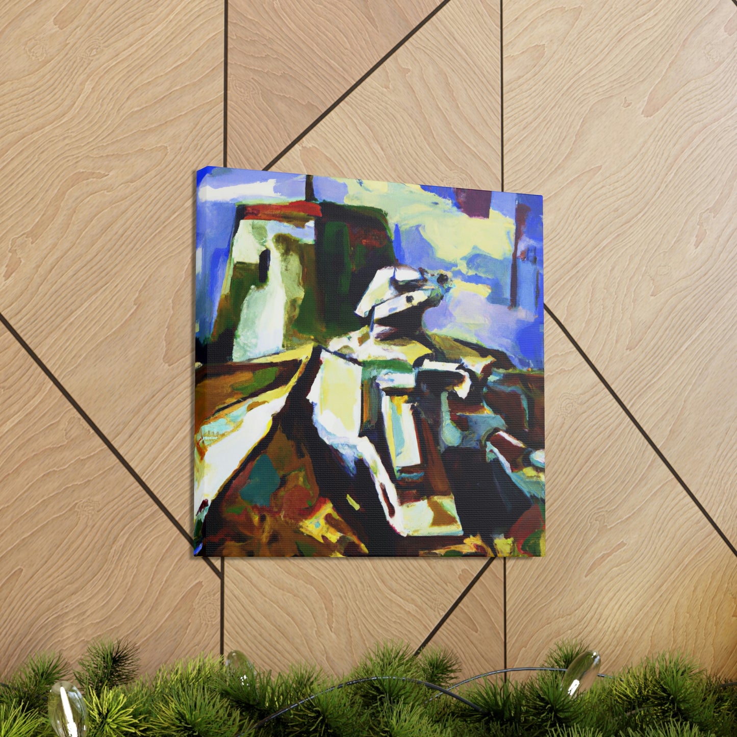 "Tank Operator Reflection" - Canvas