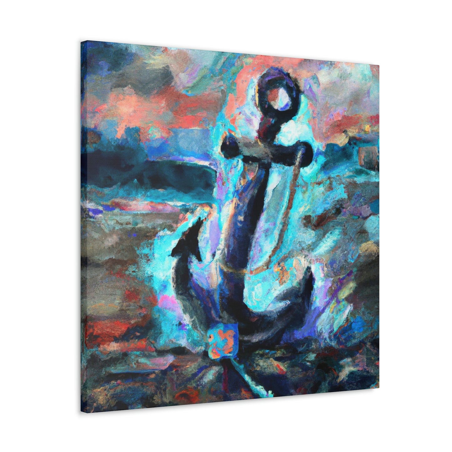 Anchor in Awoken Storm - Canvas