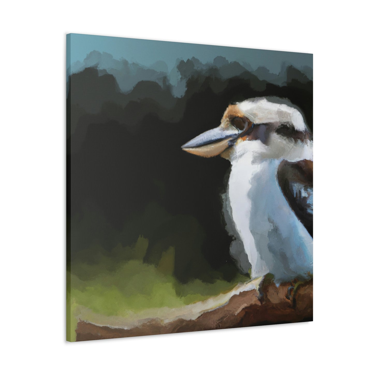 Kookaburra Chaos Paint. - Canvas