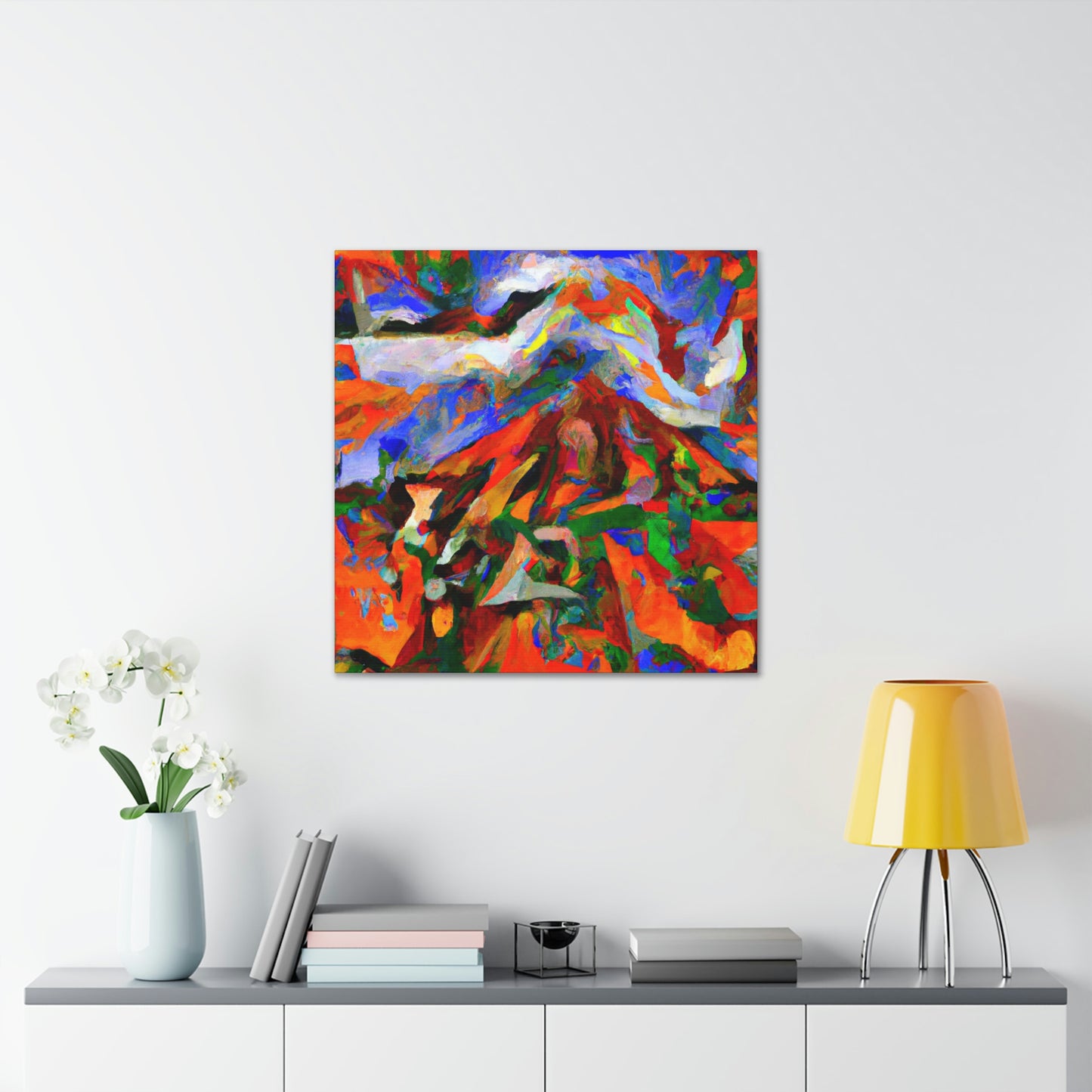 Volcano's Eruptive Glory - Canvas