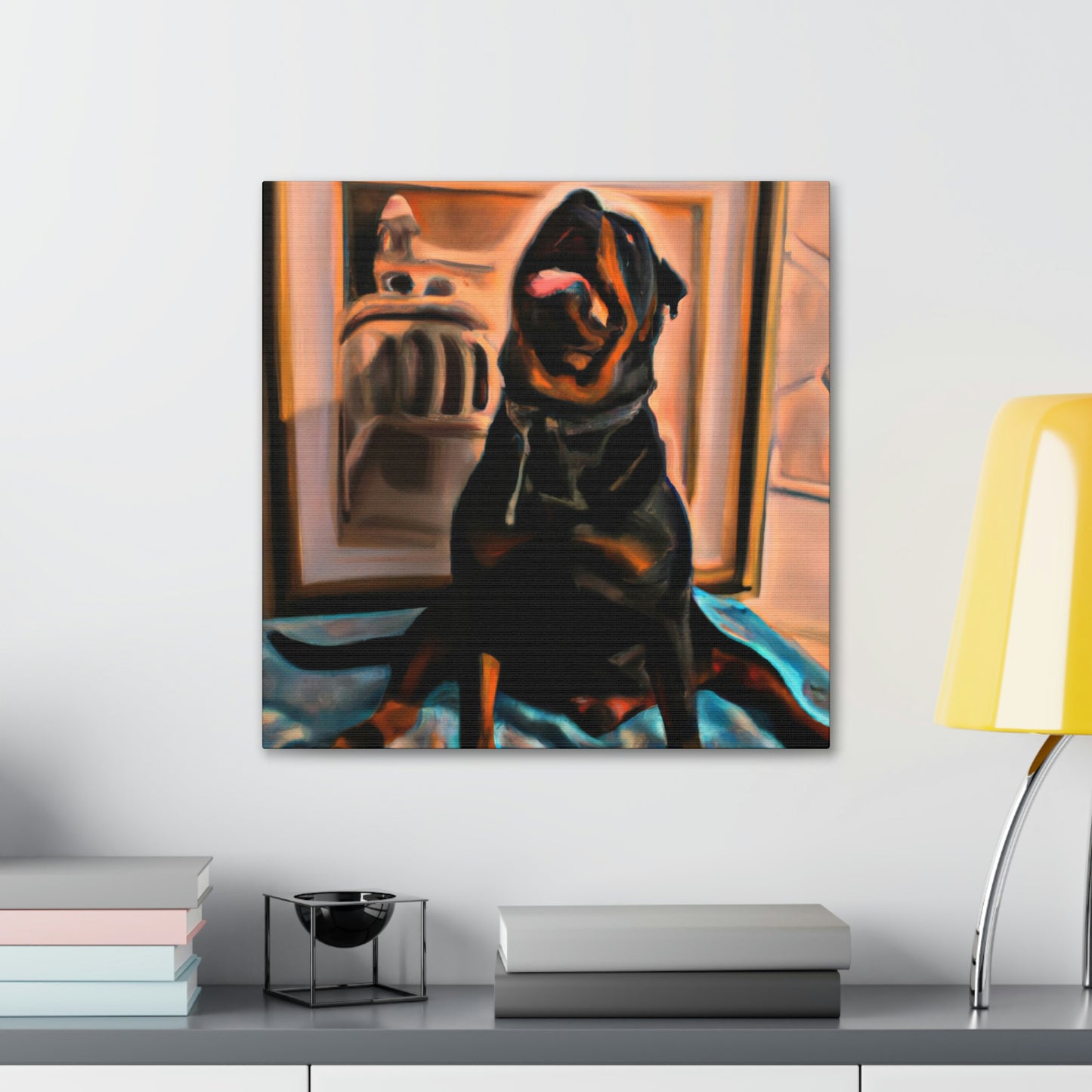 "Rottweiler in a Dream" - Canvas