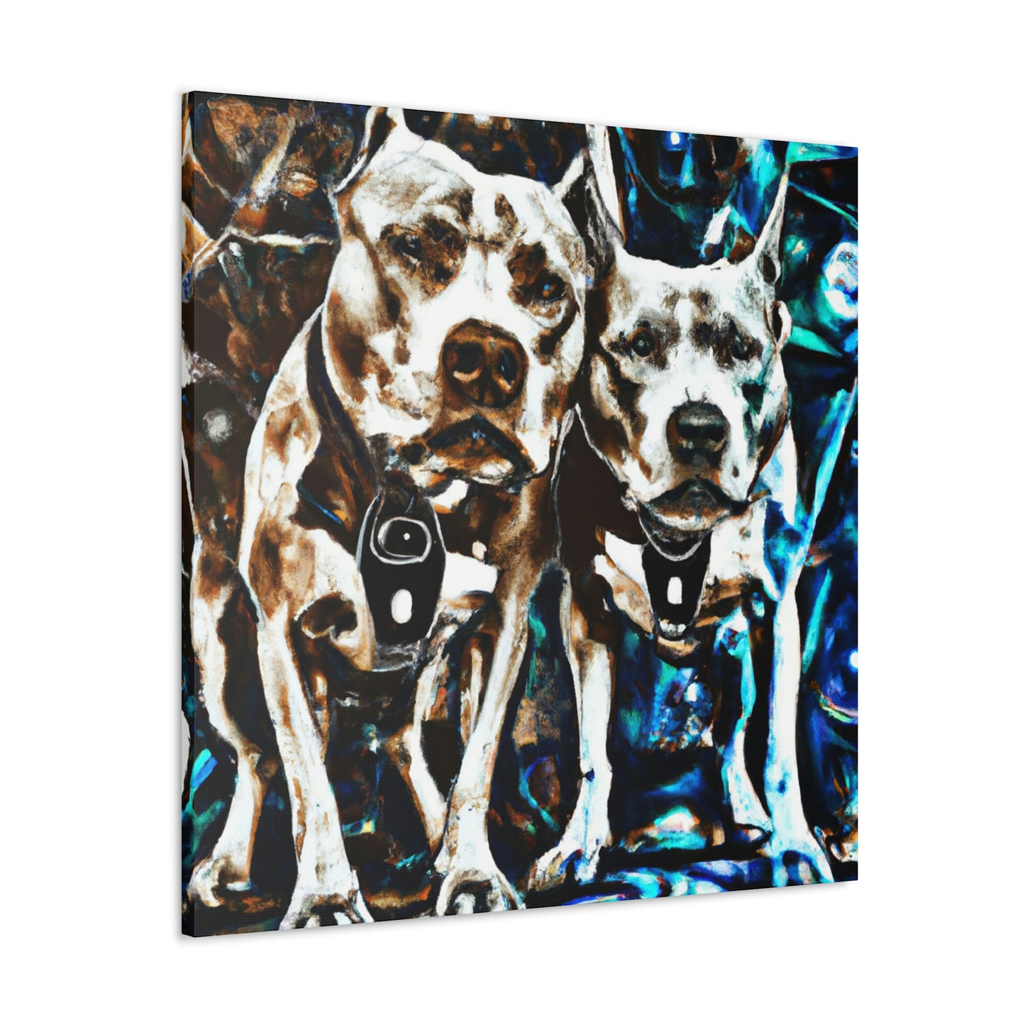 "Pitbull Dreams Surreal" - Canvas