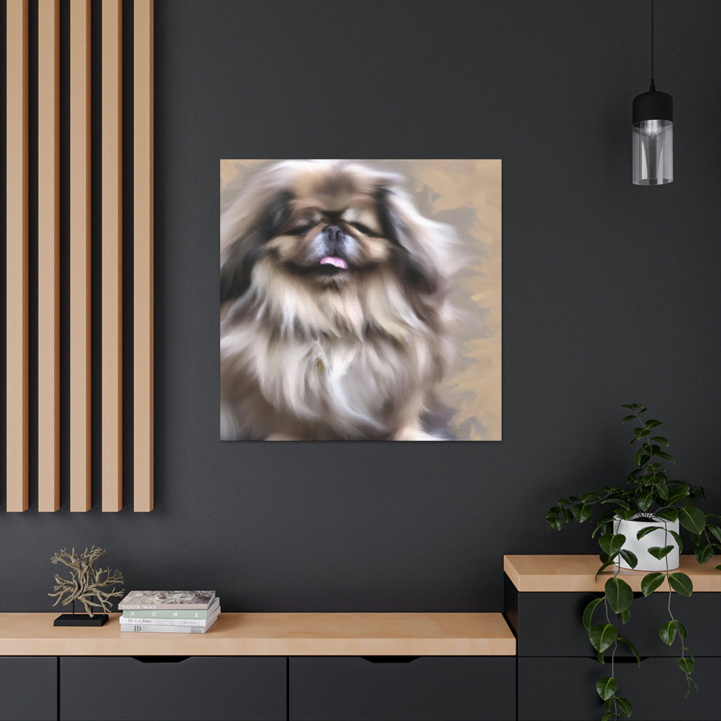 "Pekingese at Playtime" - Canvas