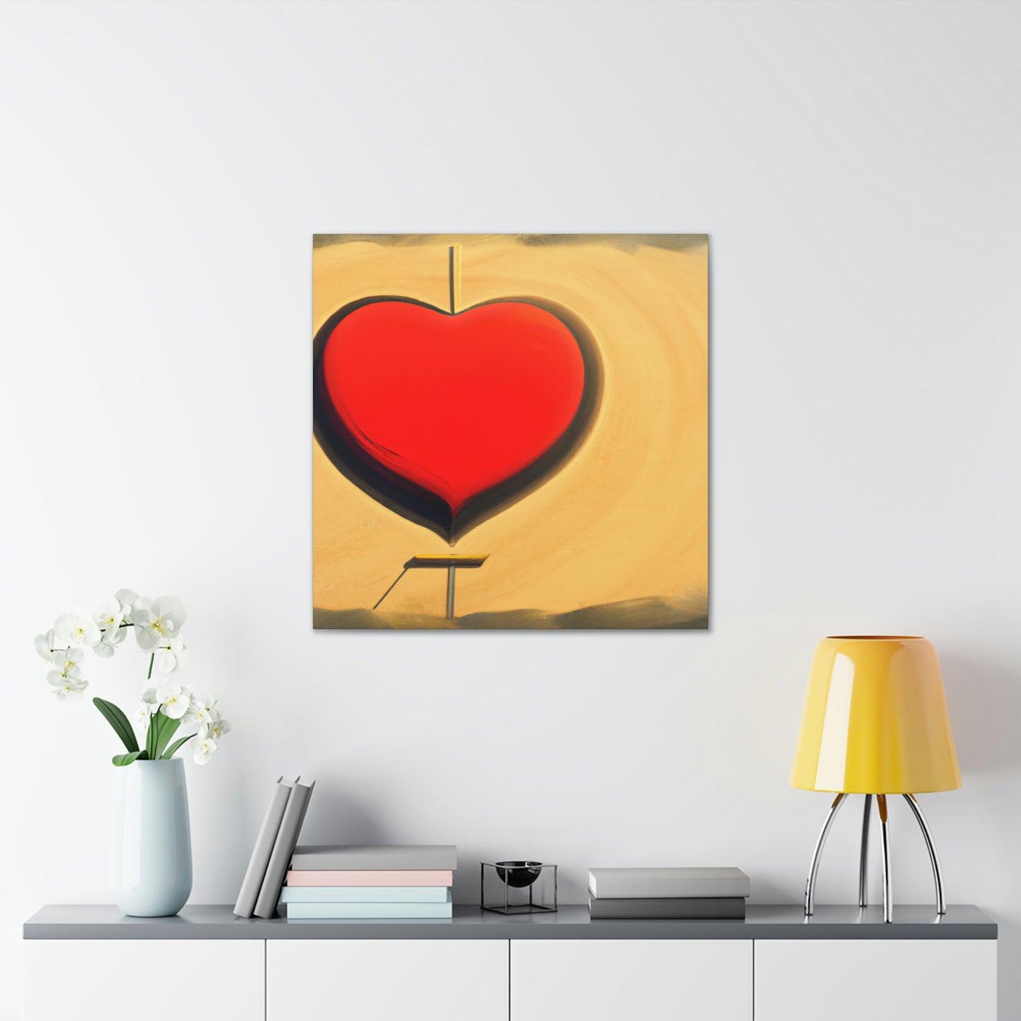 Heart in the Sand - Canvas