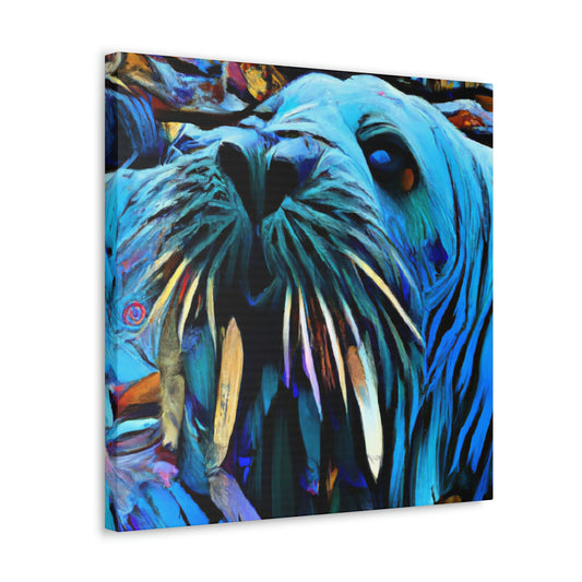 Walrus on a Wave - Canvas