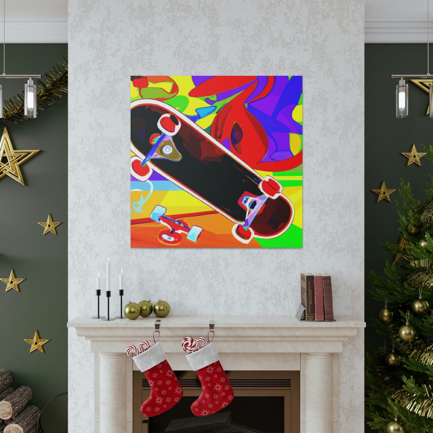 Skateboarding Expressionism - Canvas