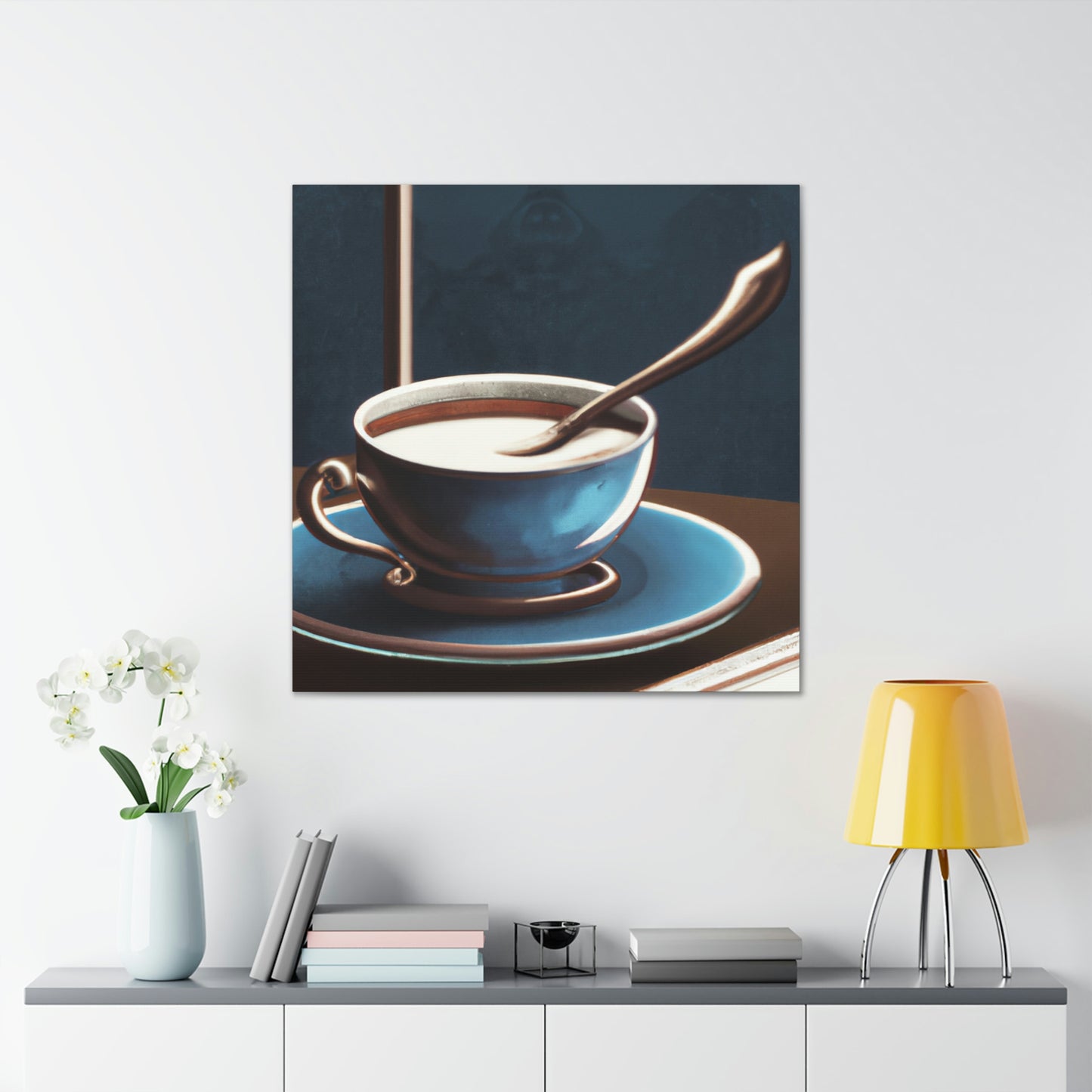 Coffee Cup Baroque - Canvas