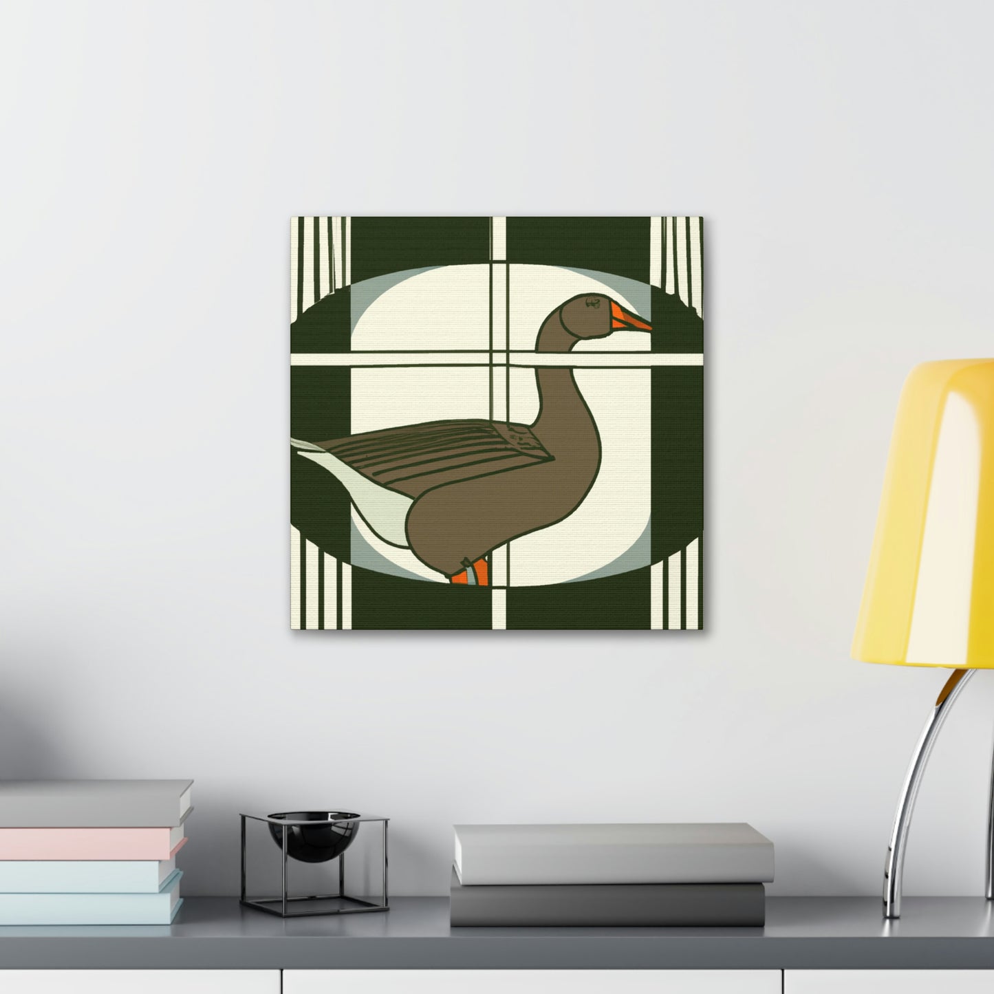 Goose in Deco Style - Canvas